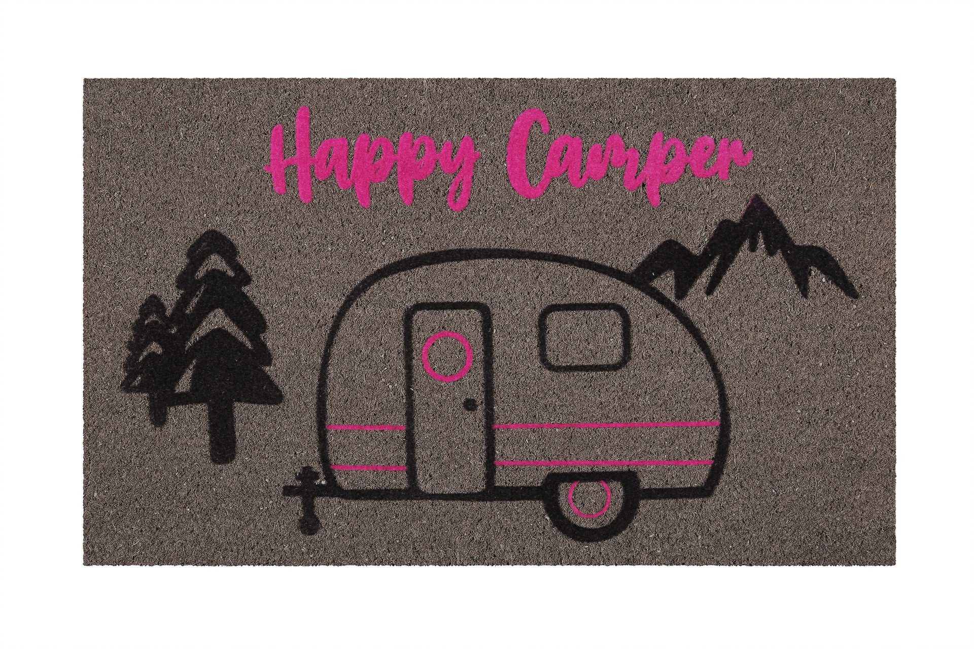 Wecon home Fußmatte Happy Camper, rechteckig, günstig online kaufen