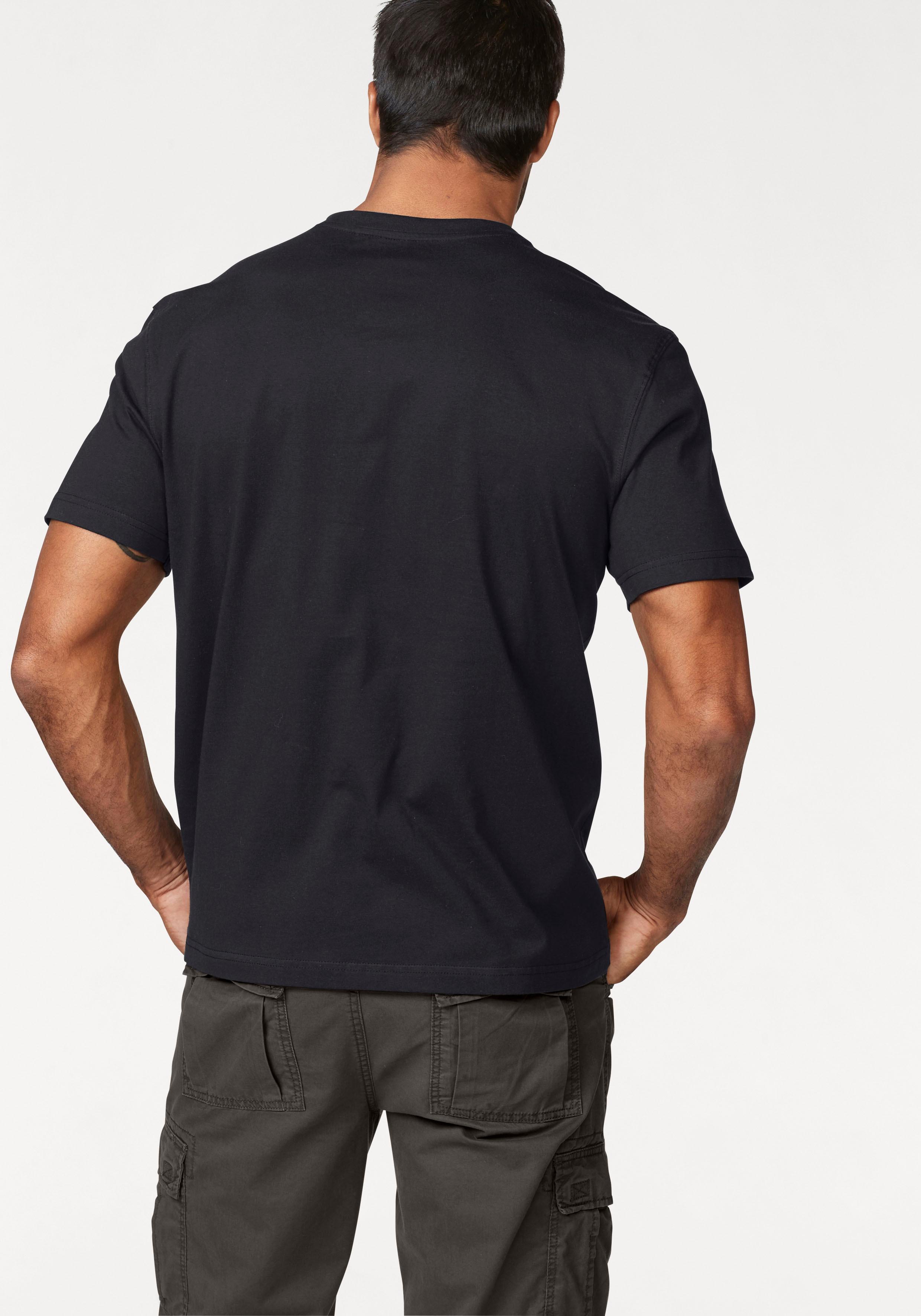 Man's World T-Shirt mit Print in Used-Optik günstig online kaufen