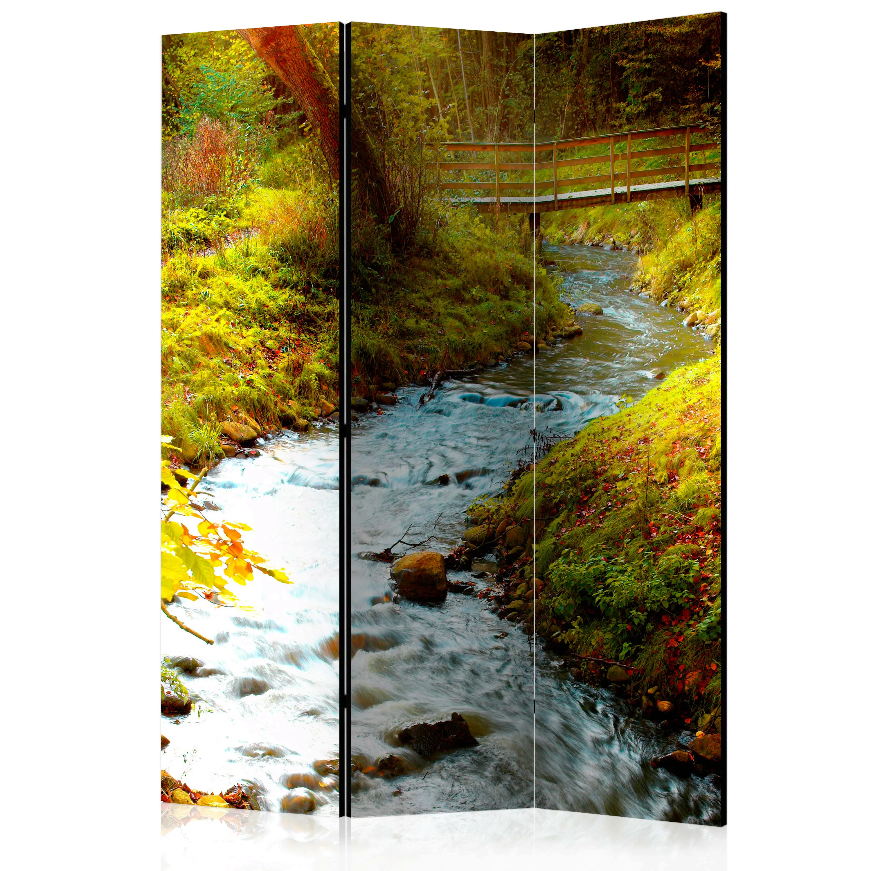 3-teiliges Paravent - Brook (sunrise) [room Dividers] günstig online kaufen