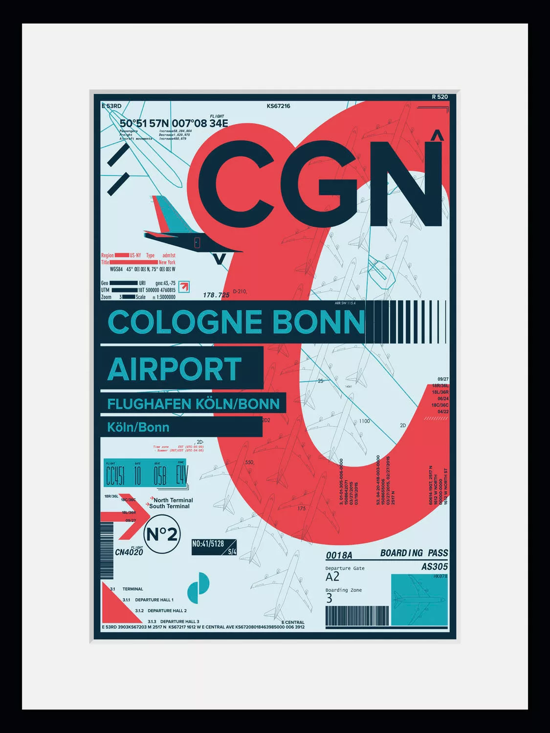 queence Bild "CGN AIRPORT", Flugzeuge, (1 St.) günstig online kaufen