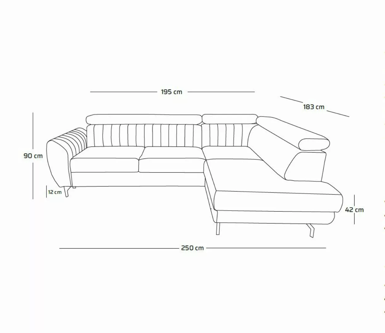 NEXT COLLECTION Ecksofa Spectre-L, mit Bettkasten, günstig online kaufen