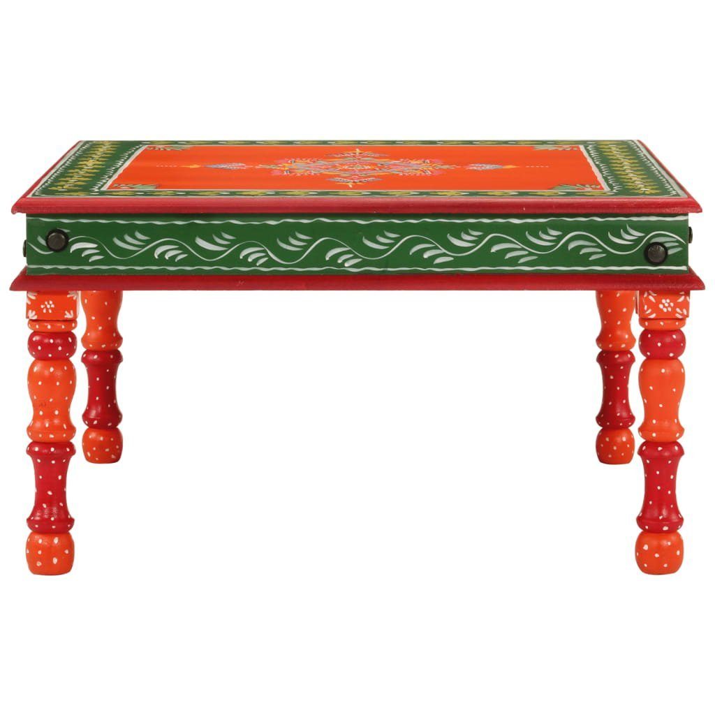 vidaXL Couchtisch Couchtisch Orange Handbemalt Massivholz günstig online kaufen