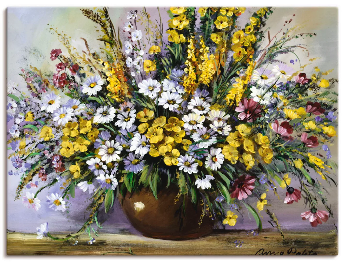 Artland Wandbild »Herrlichkeit von Gänseblümchen«, Blumen, (1 St.), als Lei günstig online kaufen