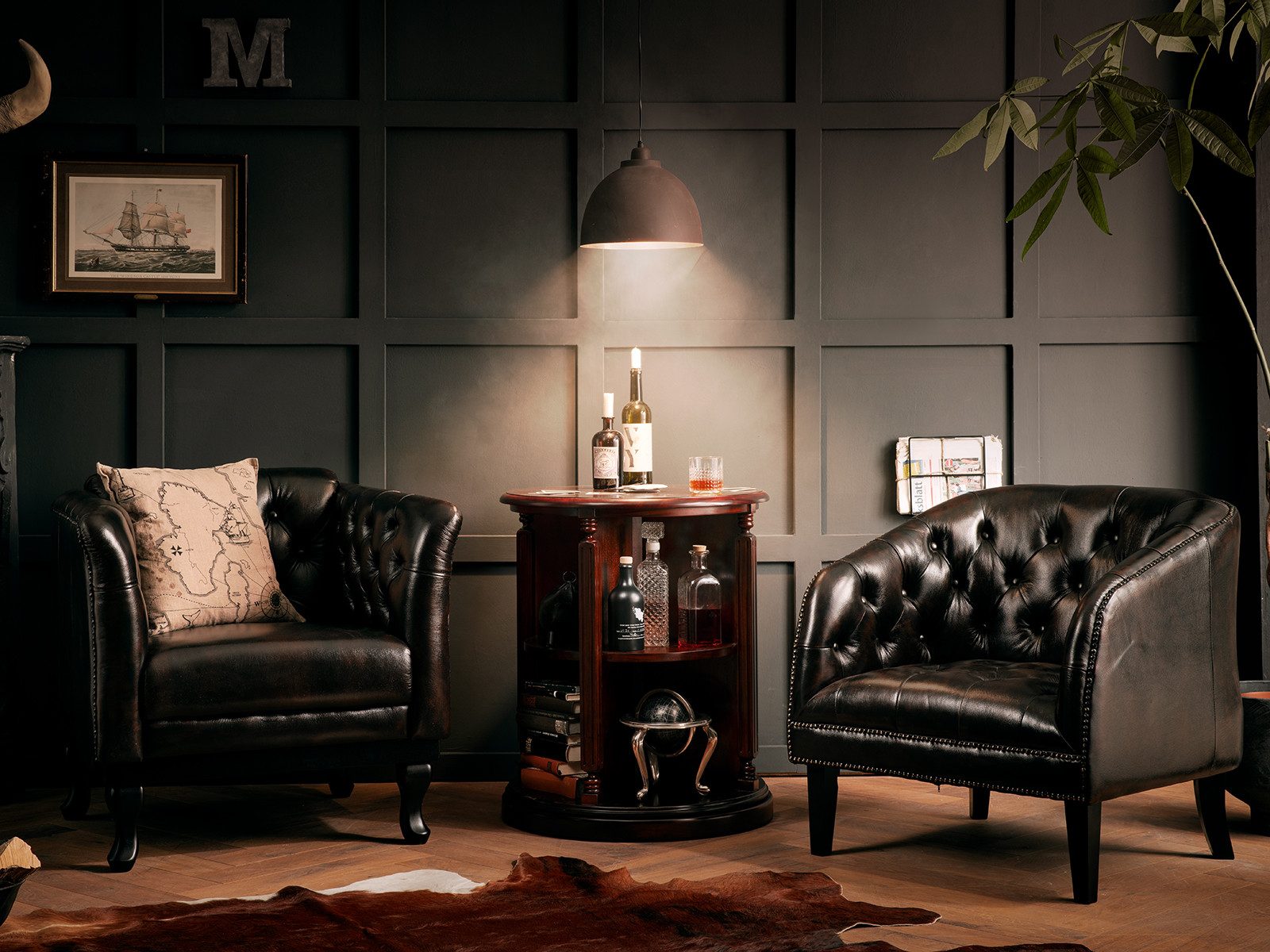 massivum Sessel Chesterfield Oakland Clubsessel Echtleder günstig online kaufen