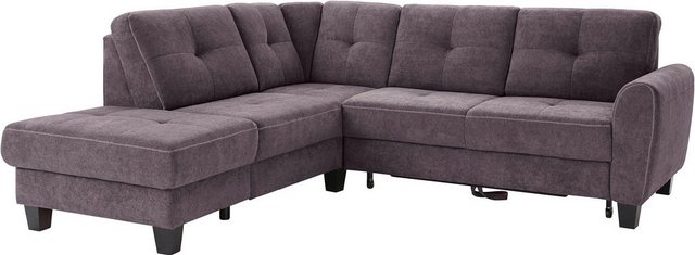 sit&more Ecksofa "Varese L-Form", mit Federkern, wahlweise mit Bettfunktion günstig online kaufen