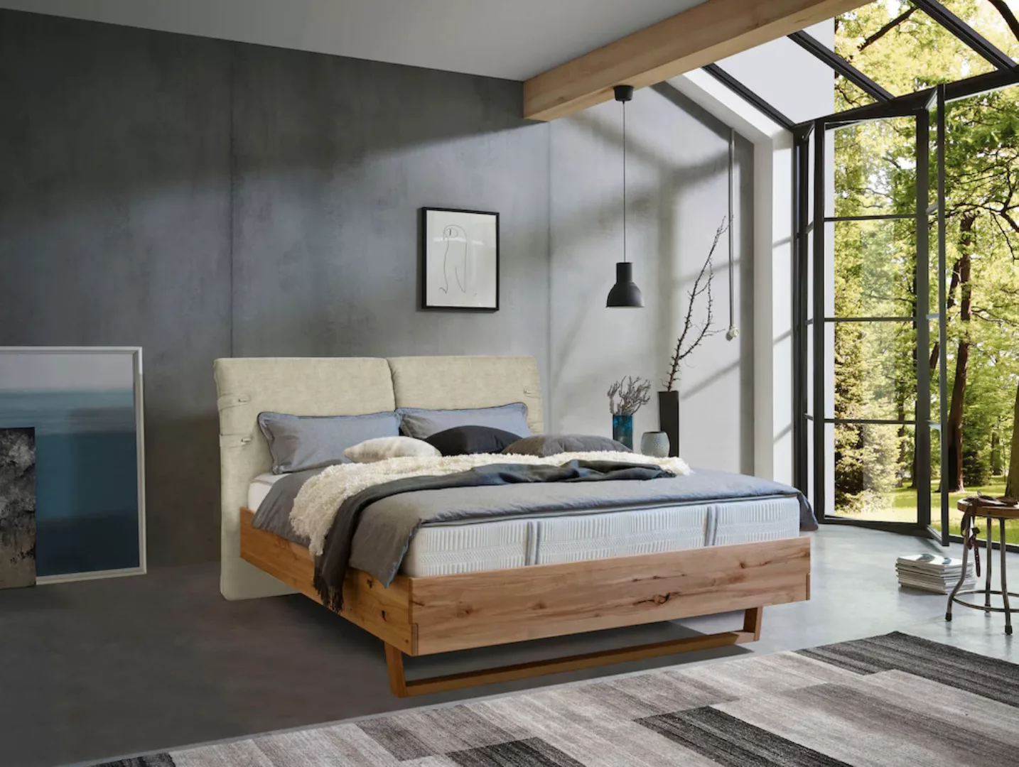ADA premium Massivholzbett "Nolana", wahlweise mit Matratze und Lattenrost günstig online kaufen