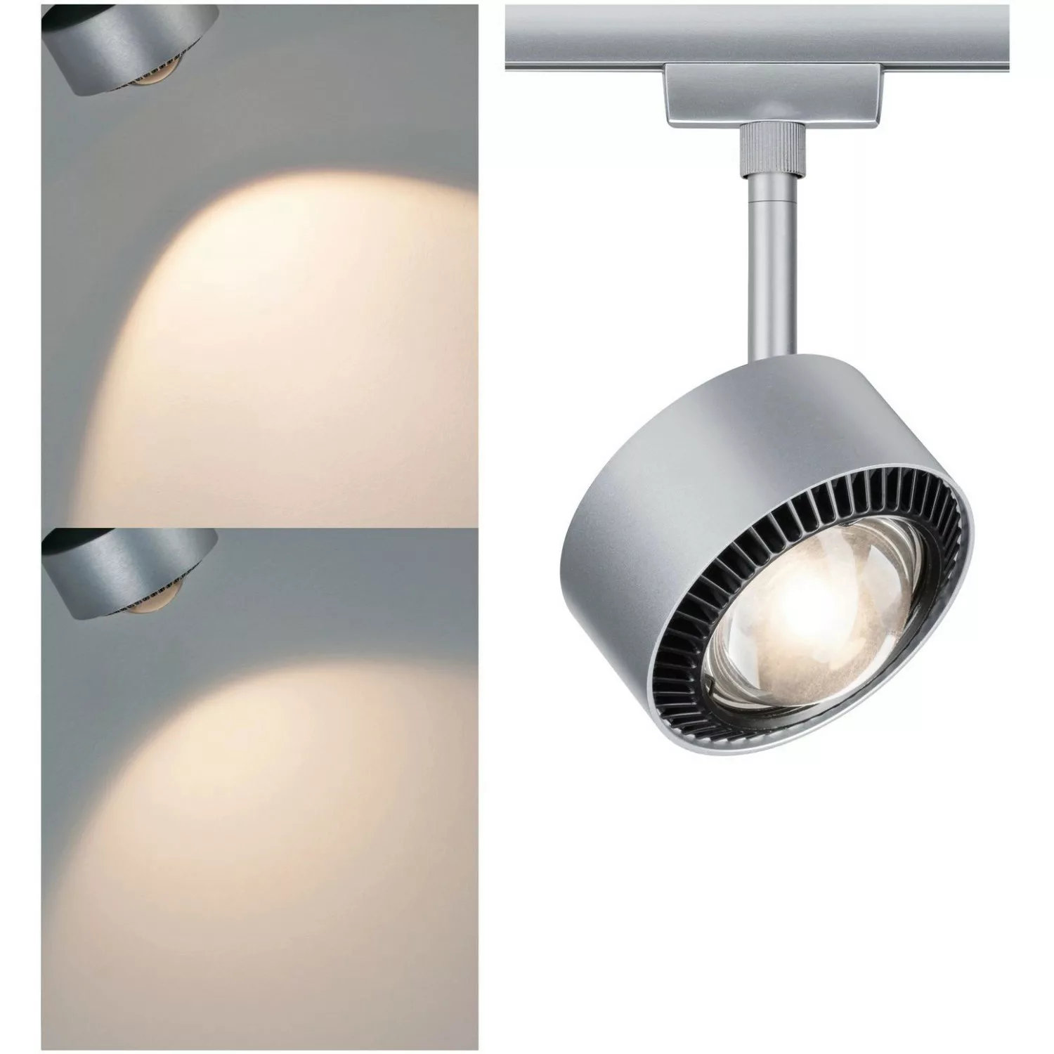 Paulmann URail LED Spot Aldan 1x9W Schwarz/Chrom matt dimmbar günstig online kaufen