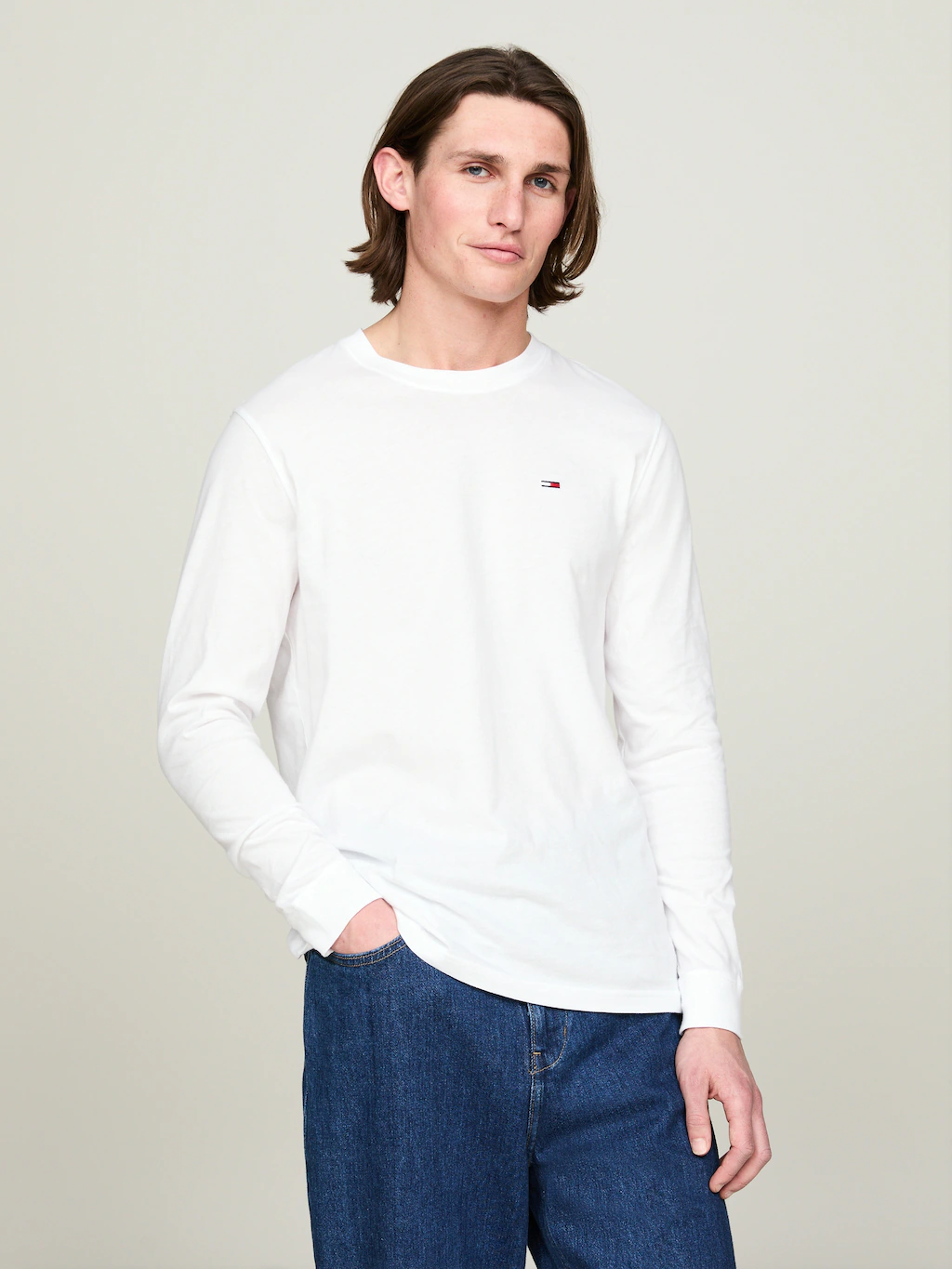 Tommy Jeans Plus Langarmshirt "TJM SLIM 2PACK L/S EXT", mit Rundhalsausschn günstig online kaufen