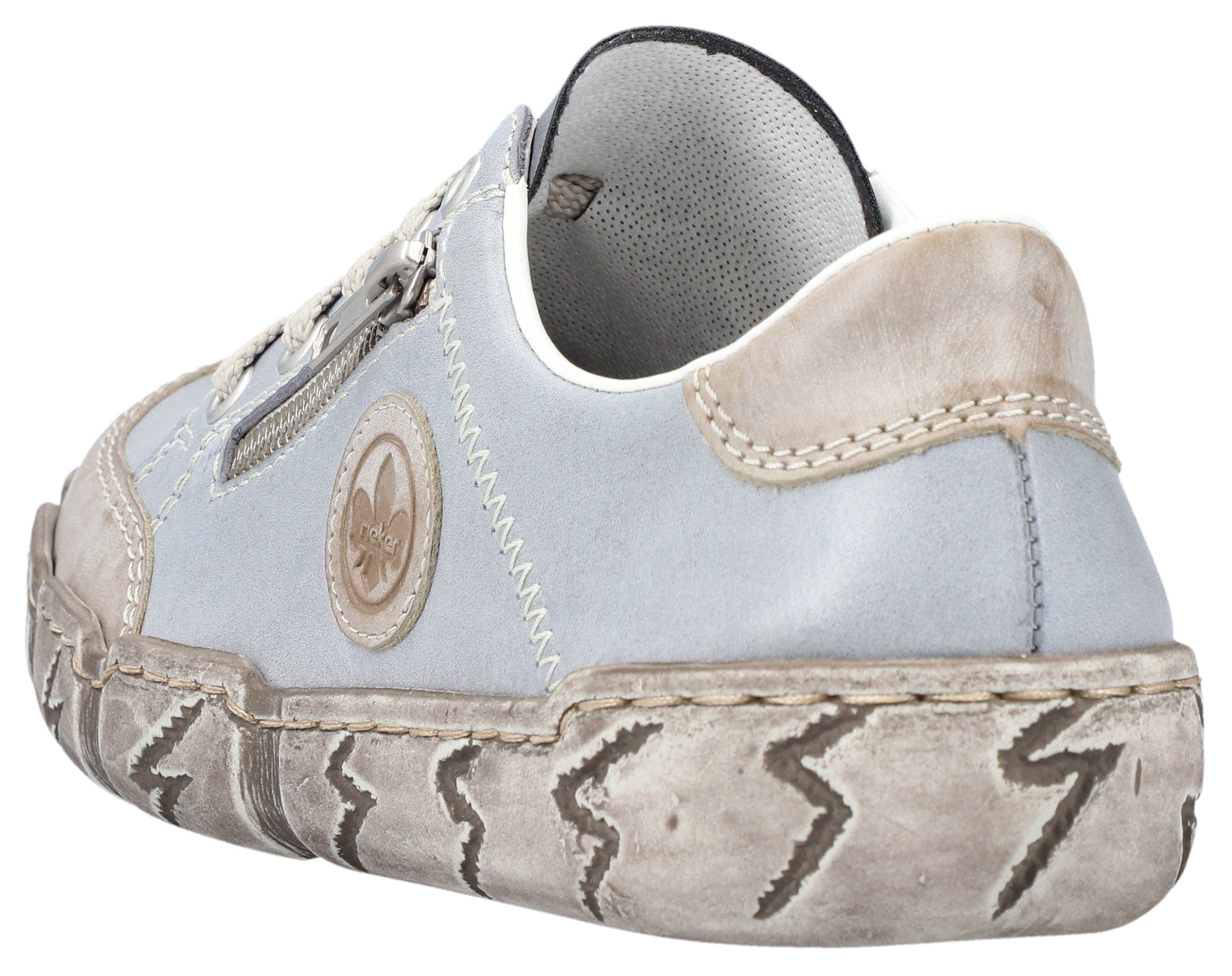 Rieker Sneaker mit Zierreißverschluss, Freizeitschuh, Halbschuh, günstig online kaufen