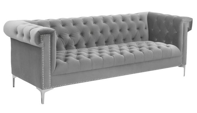 Xlmoebel 3-Sitzer Neues Stoff-Sofa im Chesterfield Design für das Wohnzimme günstig online kaufen