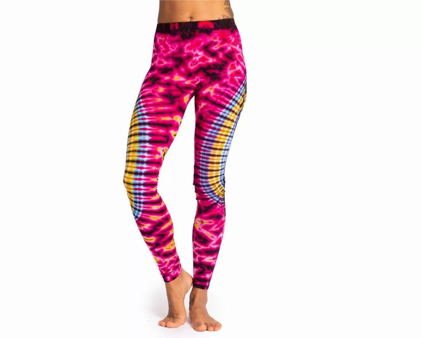 PANASIAM Leggings Unikat Batik Leggings 'Sonne' aus natürlicher Viskose Goa günstig online kaufen