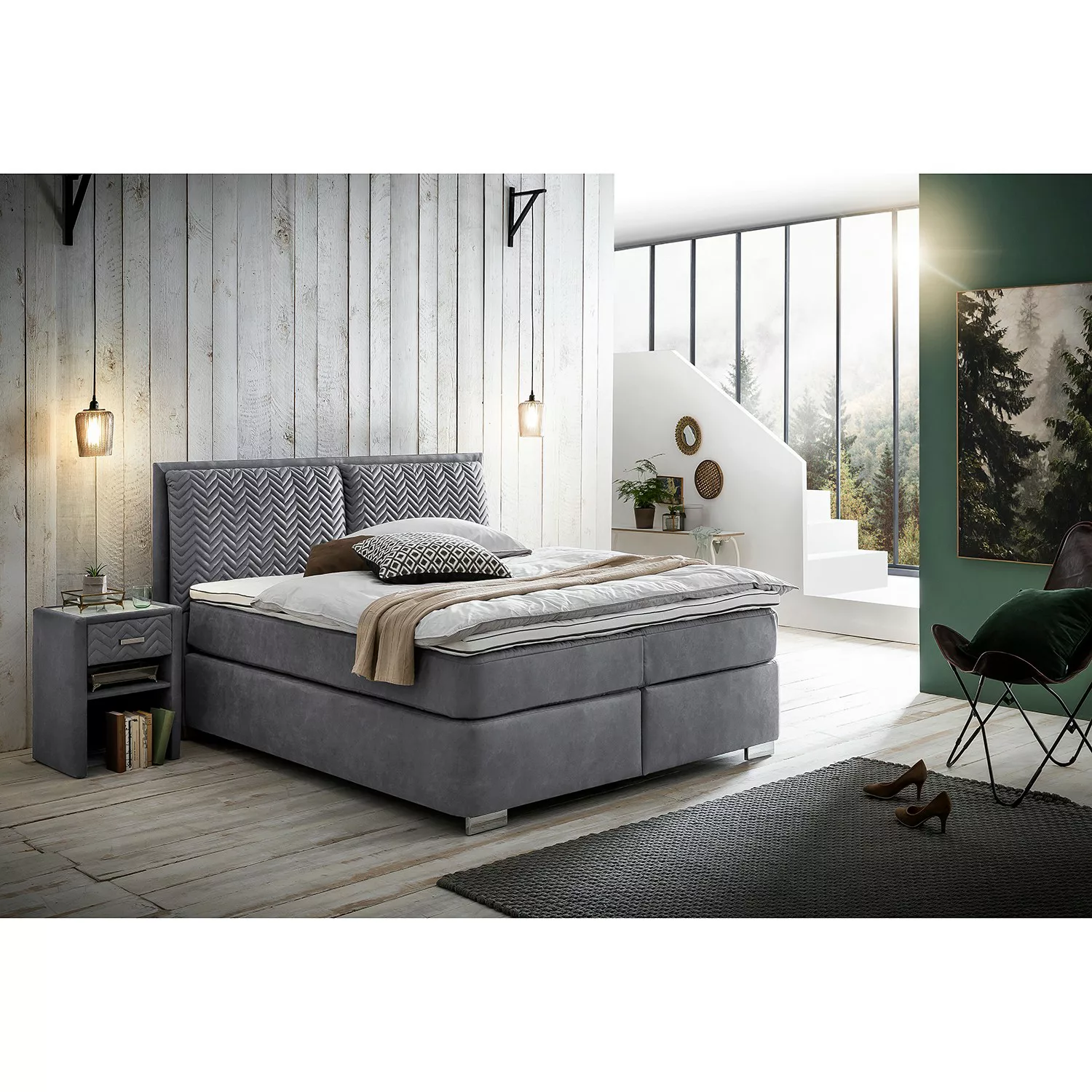 home24 Boxspringbett Cape Vincent günstig online kaufen