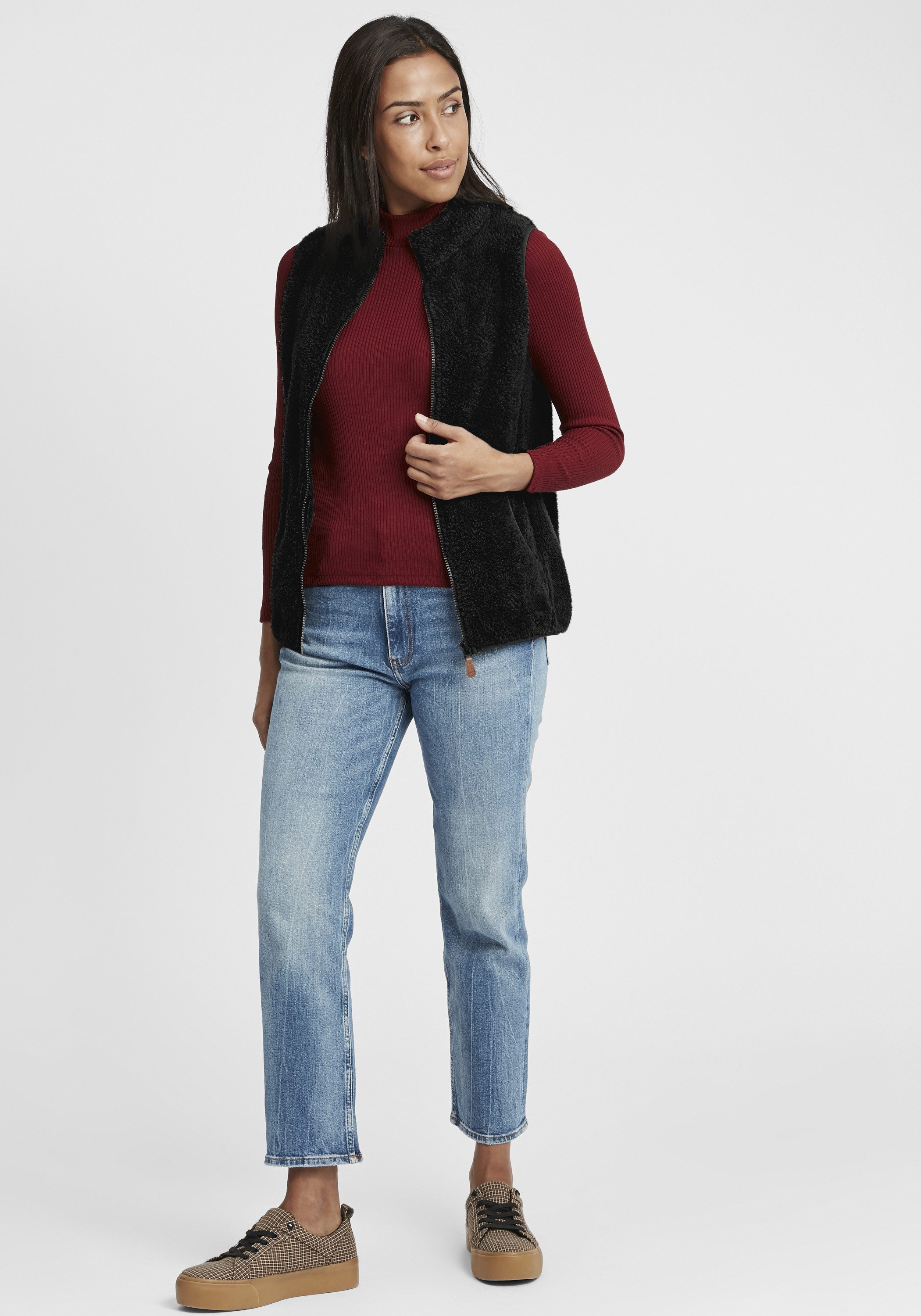 OXMO Sweatweste OXTheri Weste aus Teddy-Fleece günstig online kaufen