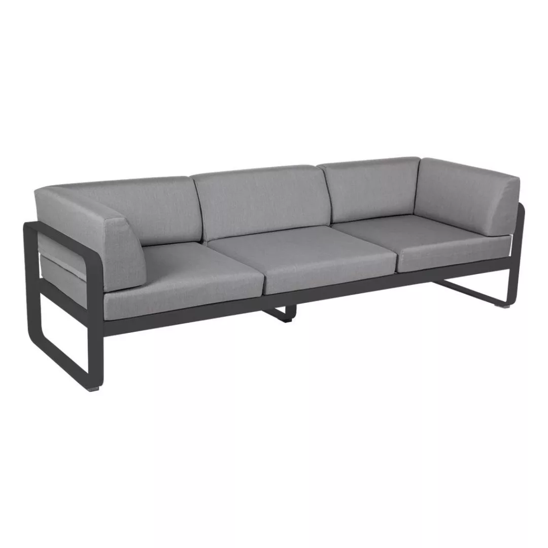 Bellevie 3-Sitzer Club Sofa Outdoor 47 Anthrazit 79 Flanellgrau günstig online kaufen