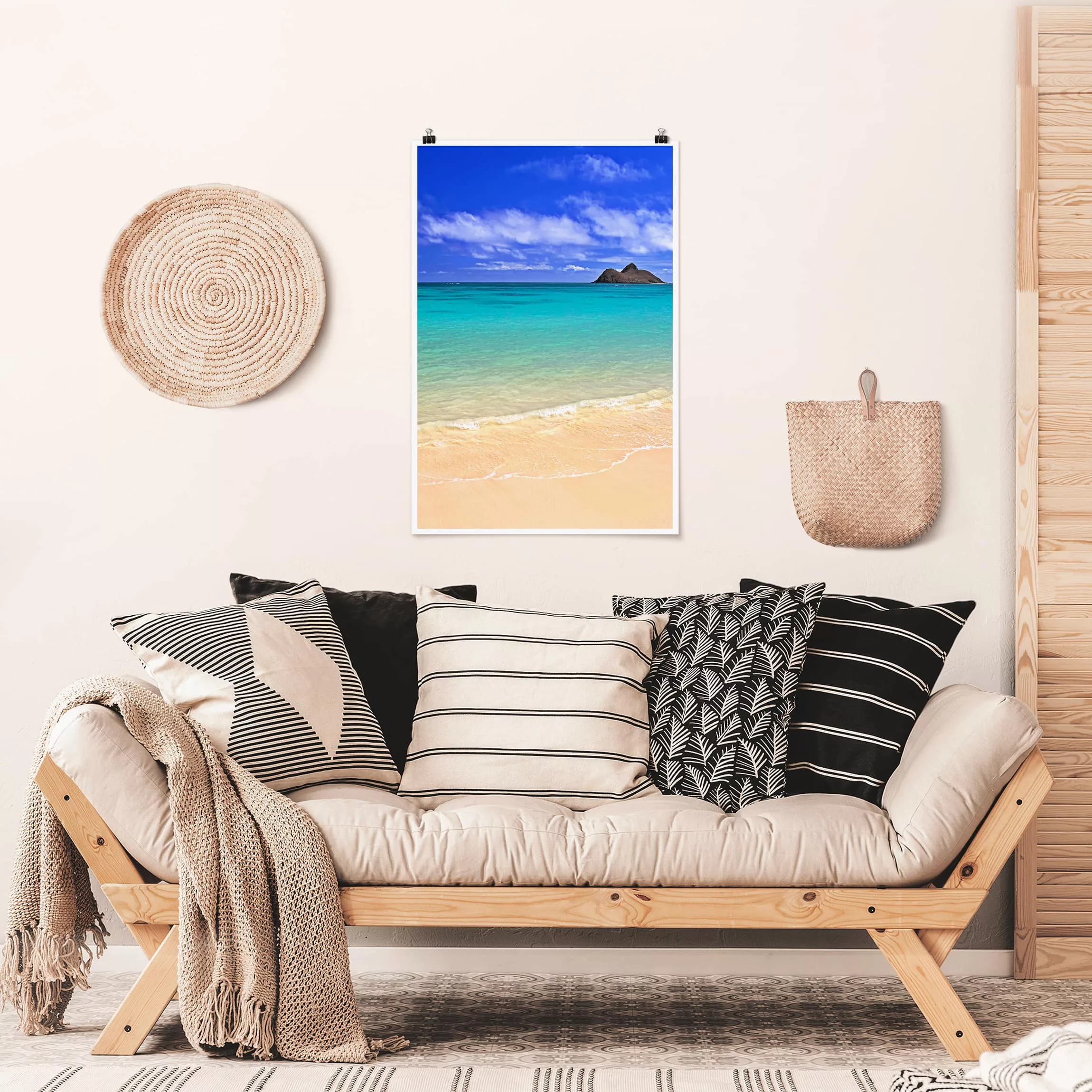 Poster Strand - Hochformat Paradise Beach günstig online kaufen