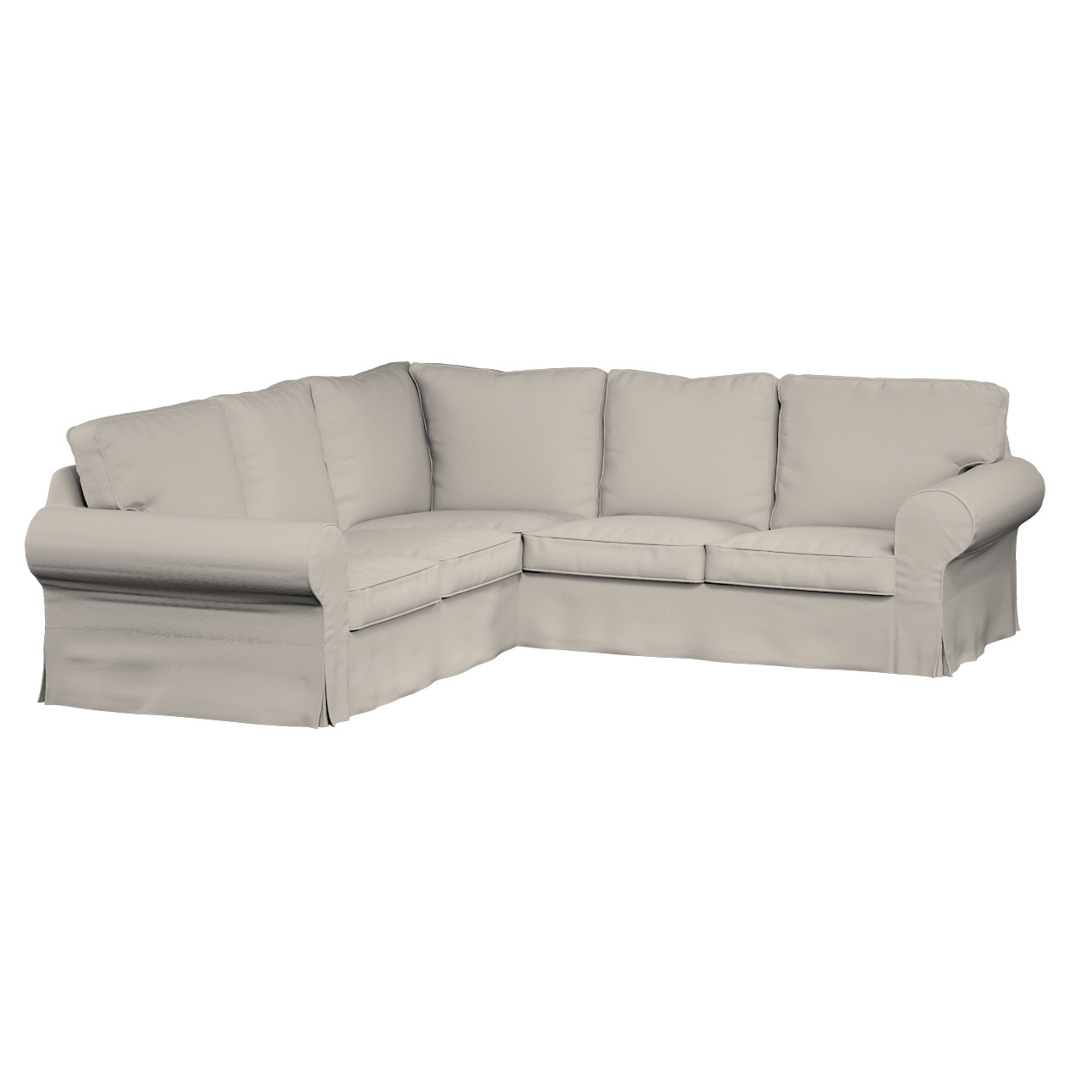 Bezug für Ektorp Ecksofa, hellbeige, Sofahusse für Ektorp Ecksofa, Bouclé ( günstig online kaufen