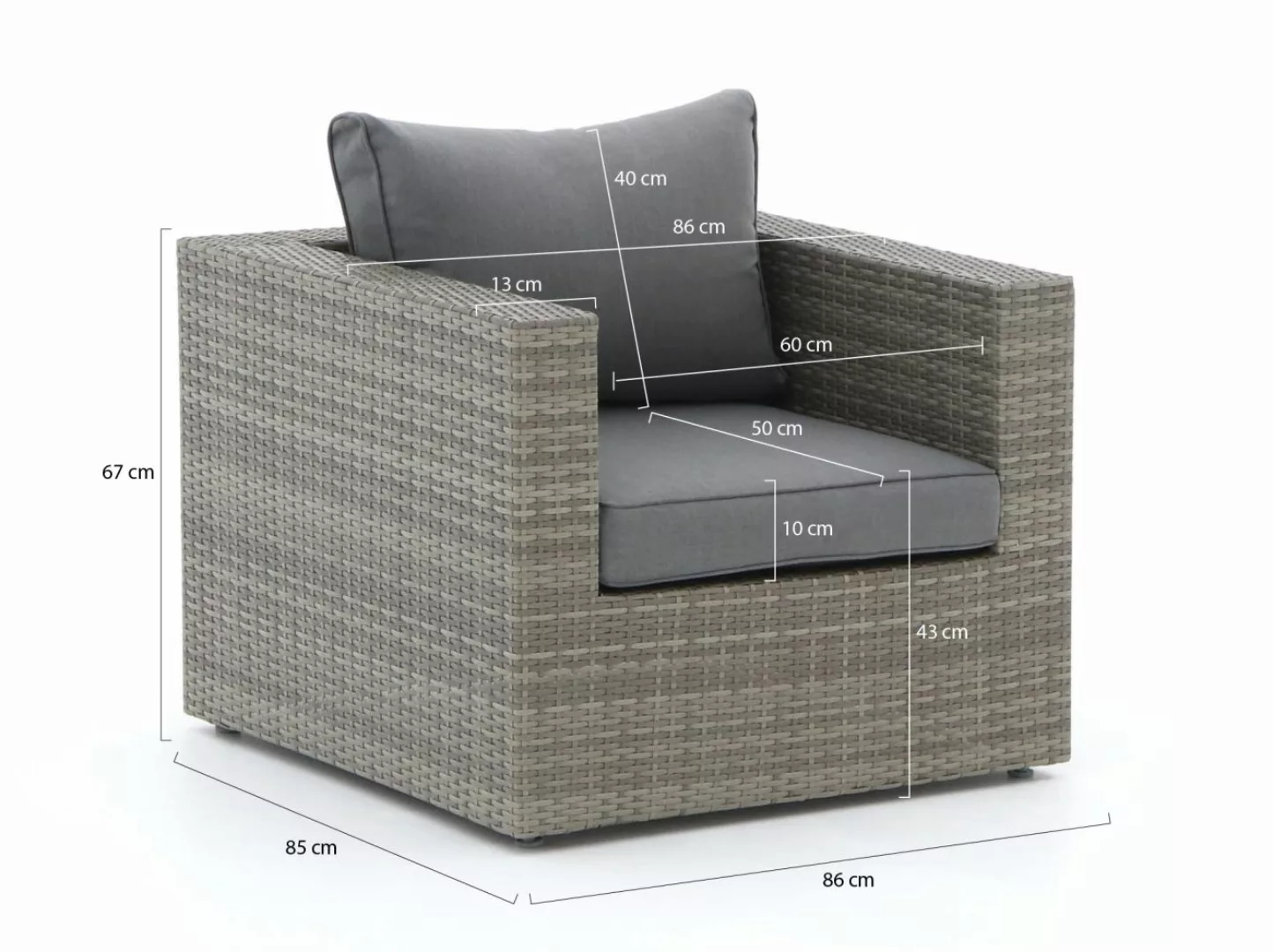 Forza Barolo/ROUGH-L Sessel Lounge-Set 5-teilig günstig online kaufen