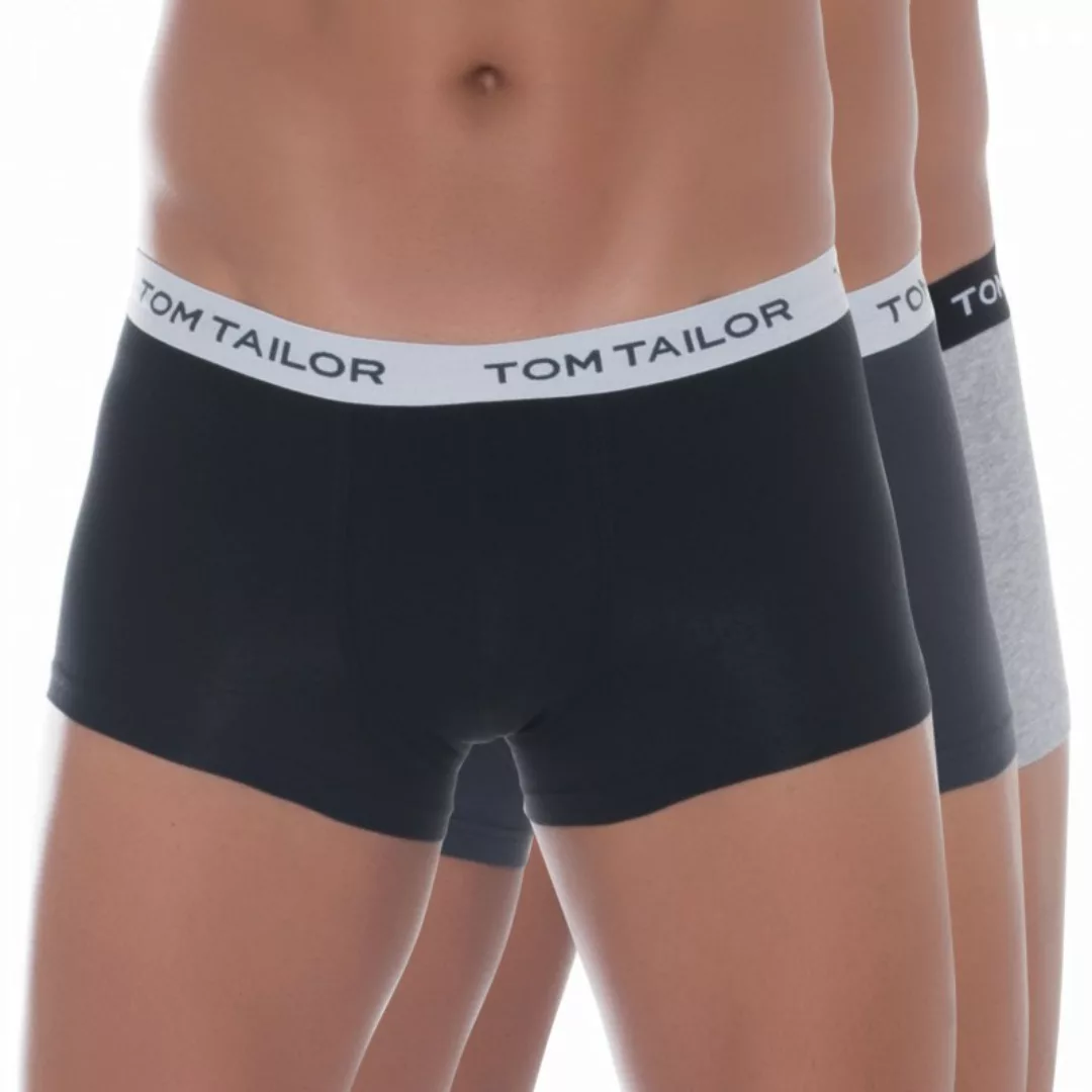 Tom Tailor 3-er Set Boxer Briefs Schwarz & Grau günstig online kaufen