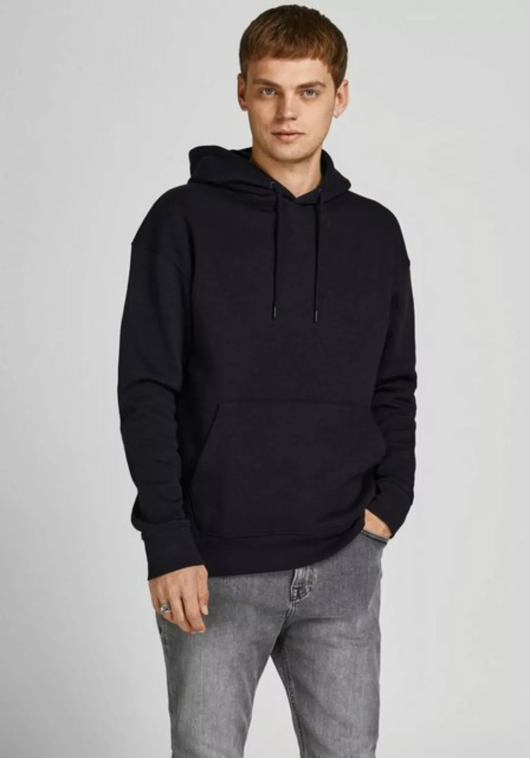 Jack & Jones Herren Hoodie Kapuzenpullover JJESTAR BASIC - Relaxed Fit günstig online kaufen