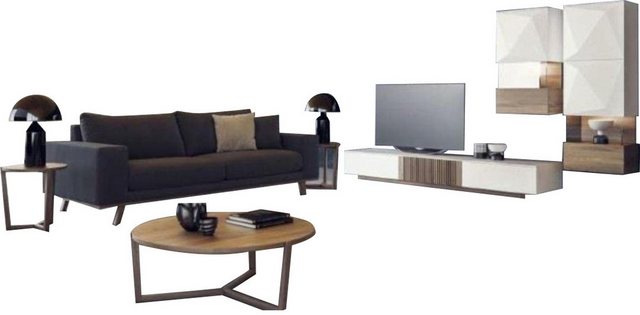 JVmoebel Sofa Exklusive Sofagarnitur 3+3 Sitzer Luxus Dreisitzer Wohnzimmer günstig online kaufen