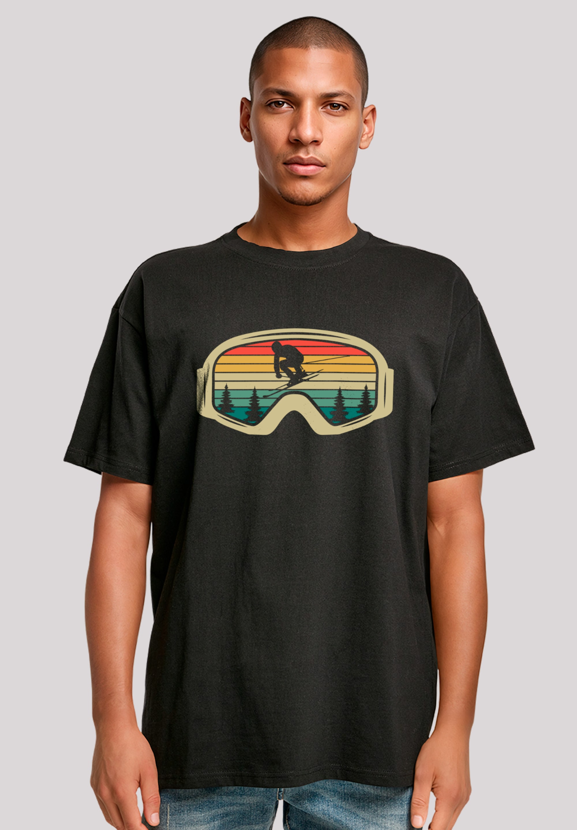 F4NT4STIC T-Shirt "Retro Skibrille Wintersport", Premium Qualität günstig online kaufen