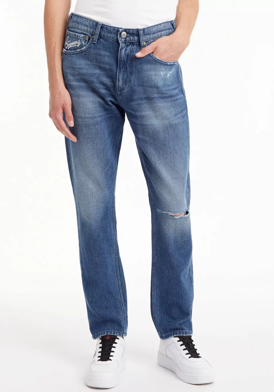 Tommy Jeans Slim-fit-Jeans "SCANTON Y SLIM", mit Tommy Jeans Knopf & Nieten günstig online kaufen