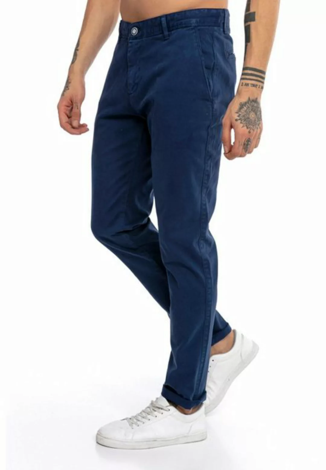 RedBridge Chinohose Premium Chinohose Baumwolle Indigo W34 L32 vielseitig günstig online kaufen