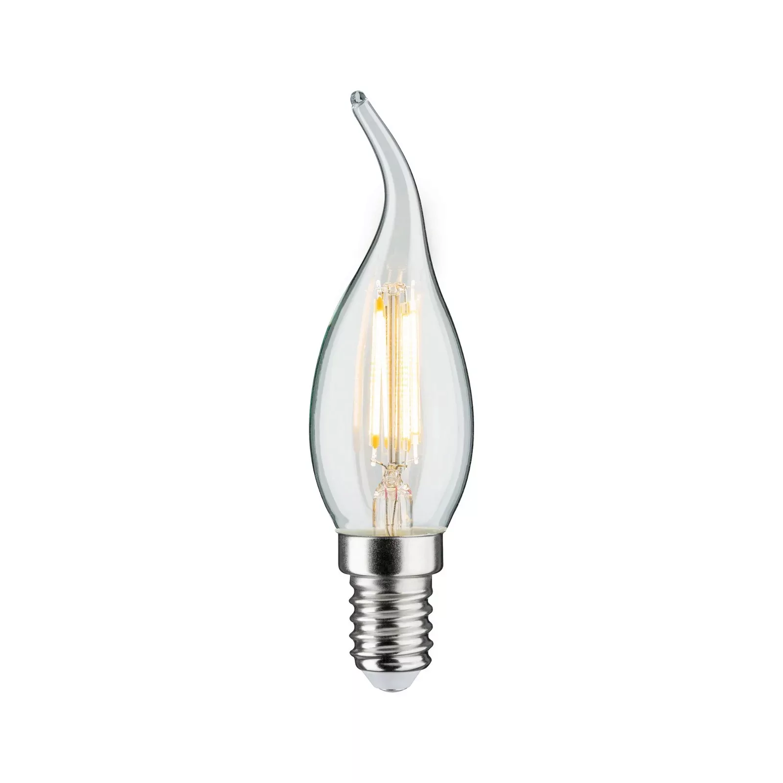 LED-Kerze E14 4,8W Filament 2.700K Windstoß klar günstig online kaufen