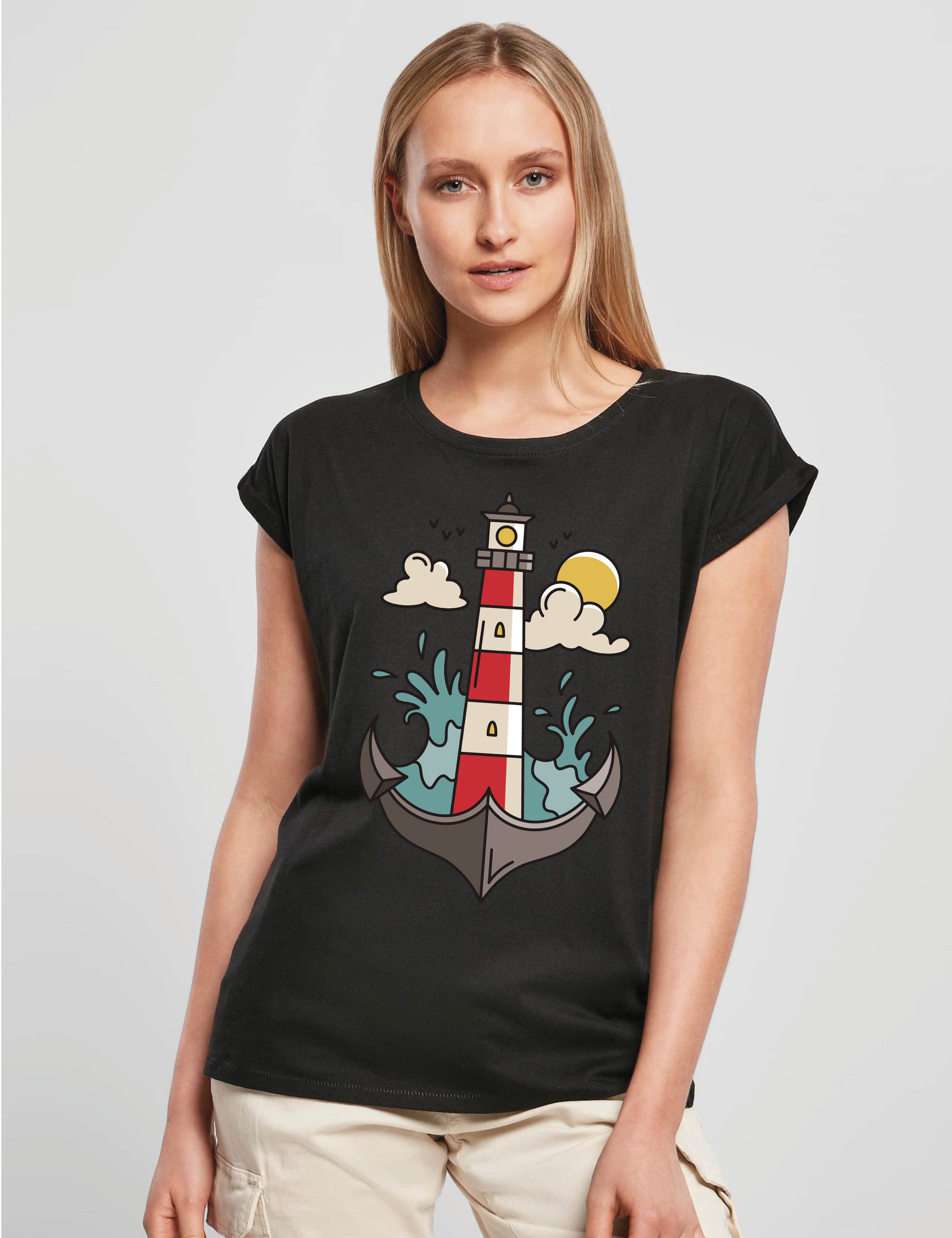 Youth Designz Print-Shirt "Anker Leuchtturm" Damen günstig online kaufen