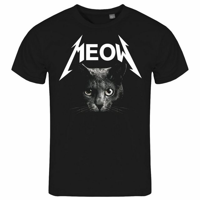 deinshirt Print-Shirt Herren T-Shirt Meow Katze Funshirt mit Motiv günstig online kaufen