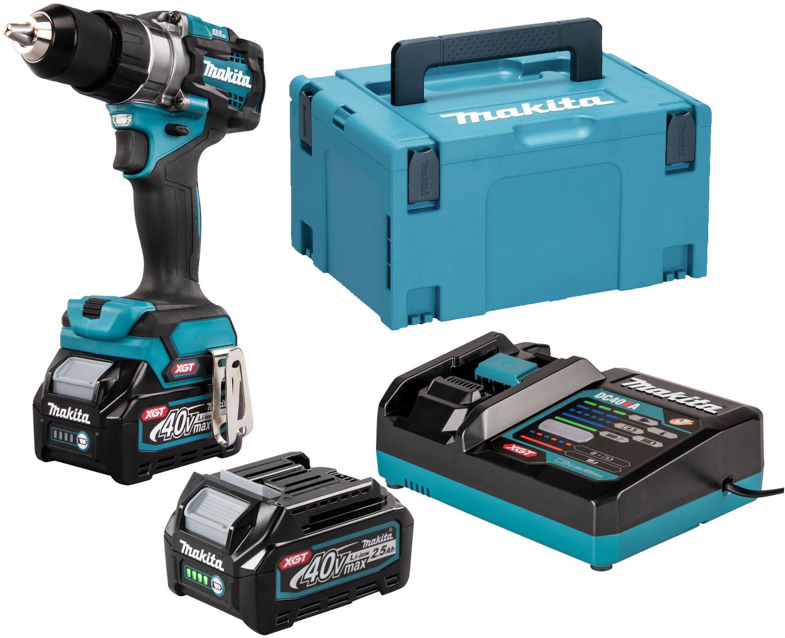 Makita Akku-Bohrschrauber »DF001GD201«, (XGT, 40V max., günstig online kaufen