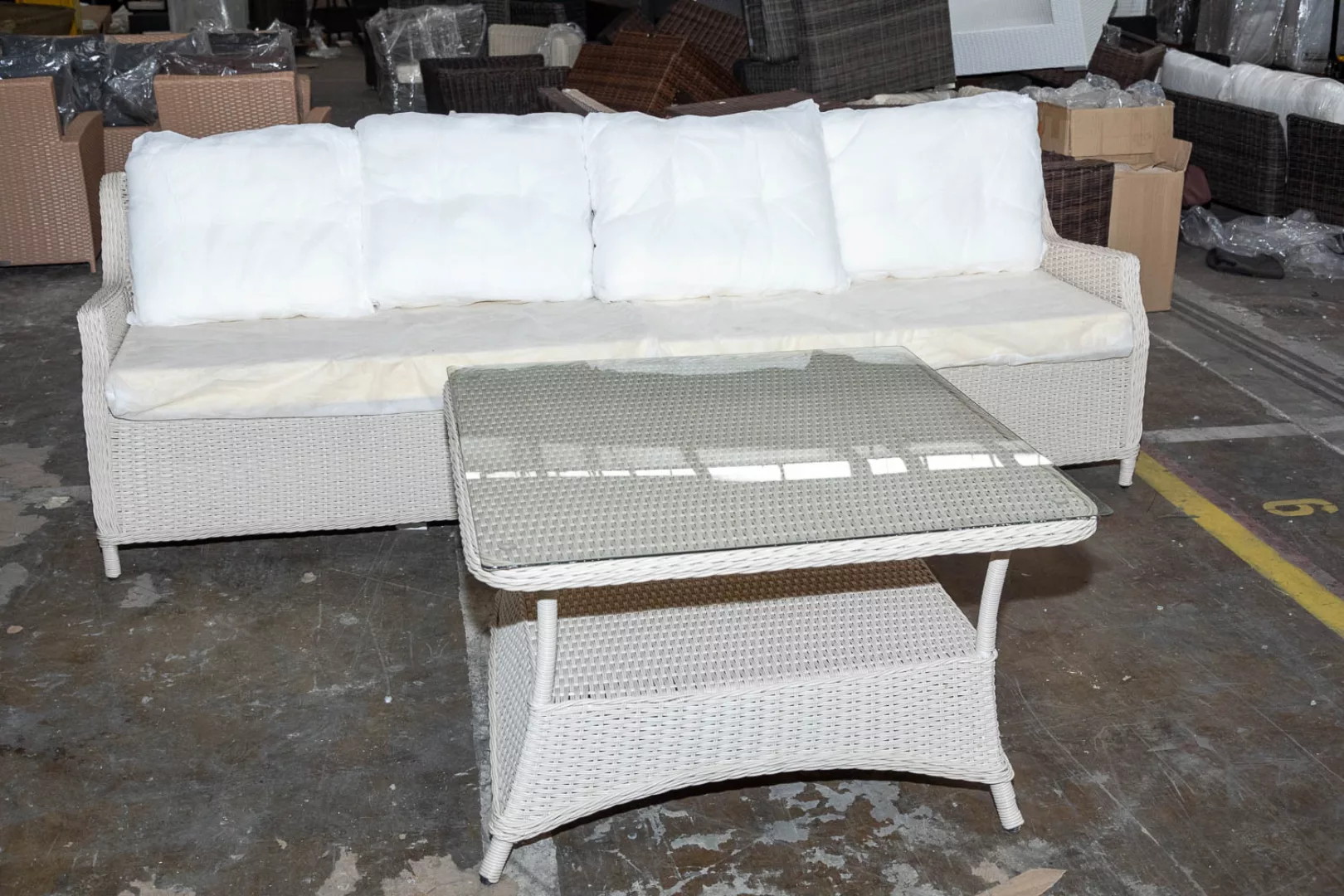 #HBM 2740: Sofa bestehend aus 2 Seitenelementen und Tisch Pandora 100x100 5 günstig online kaufen