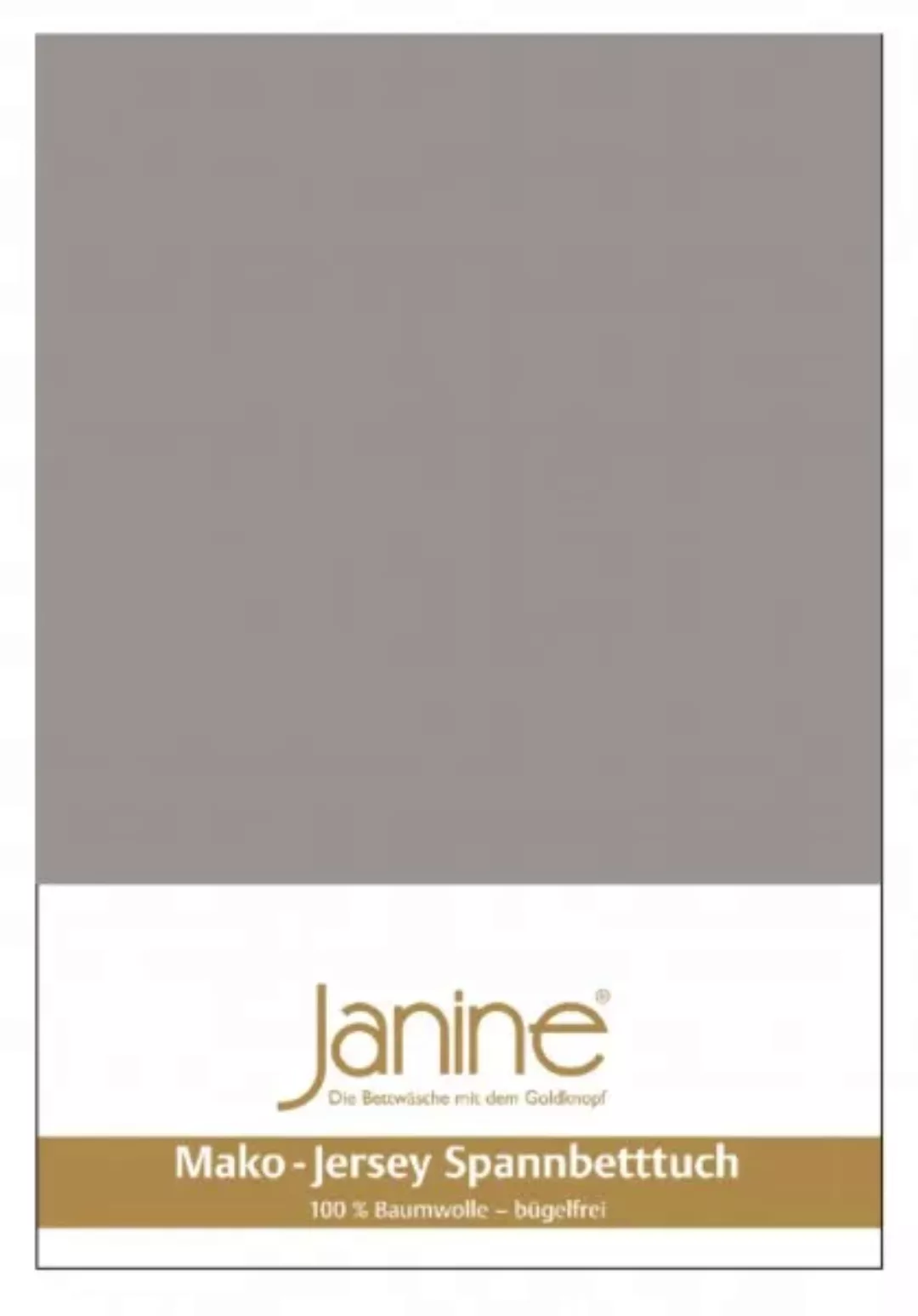 Janine Janine Spannbetttuch Mako-Feinjersey 5007 sonnengelb Größe:  100x200 günstig online kaufen