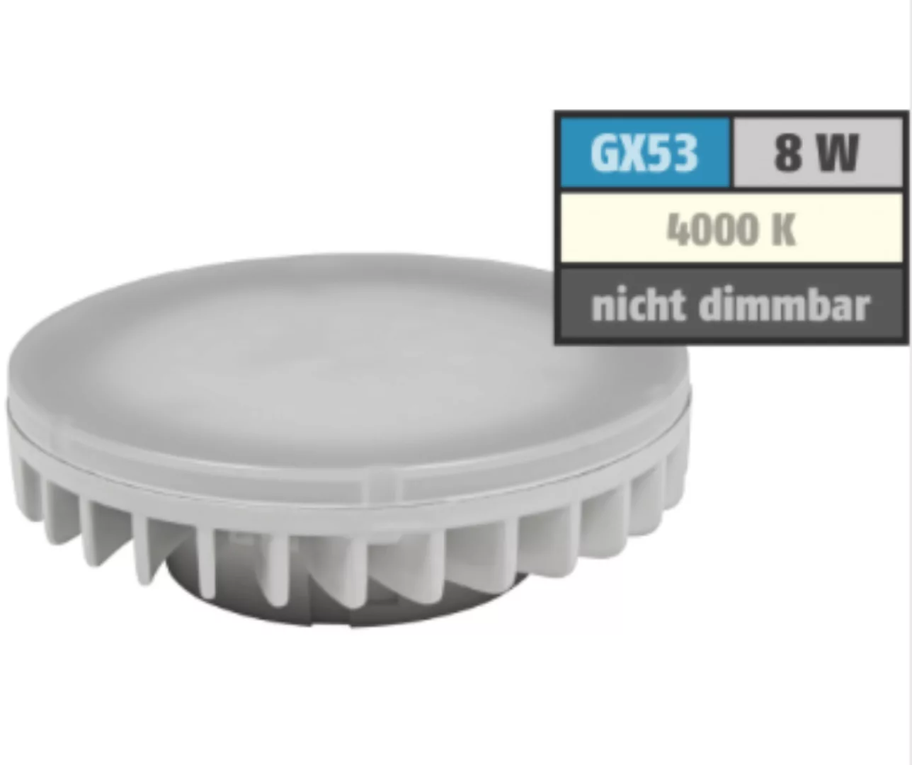 LED-Strahler 8Watt neutralweiß GX53 LS-853 günstig online kaufen
