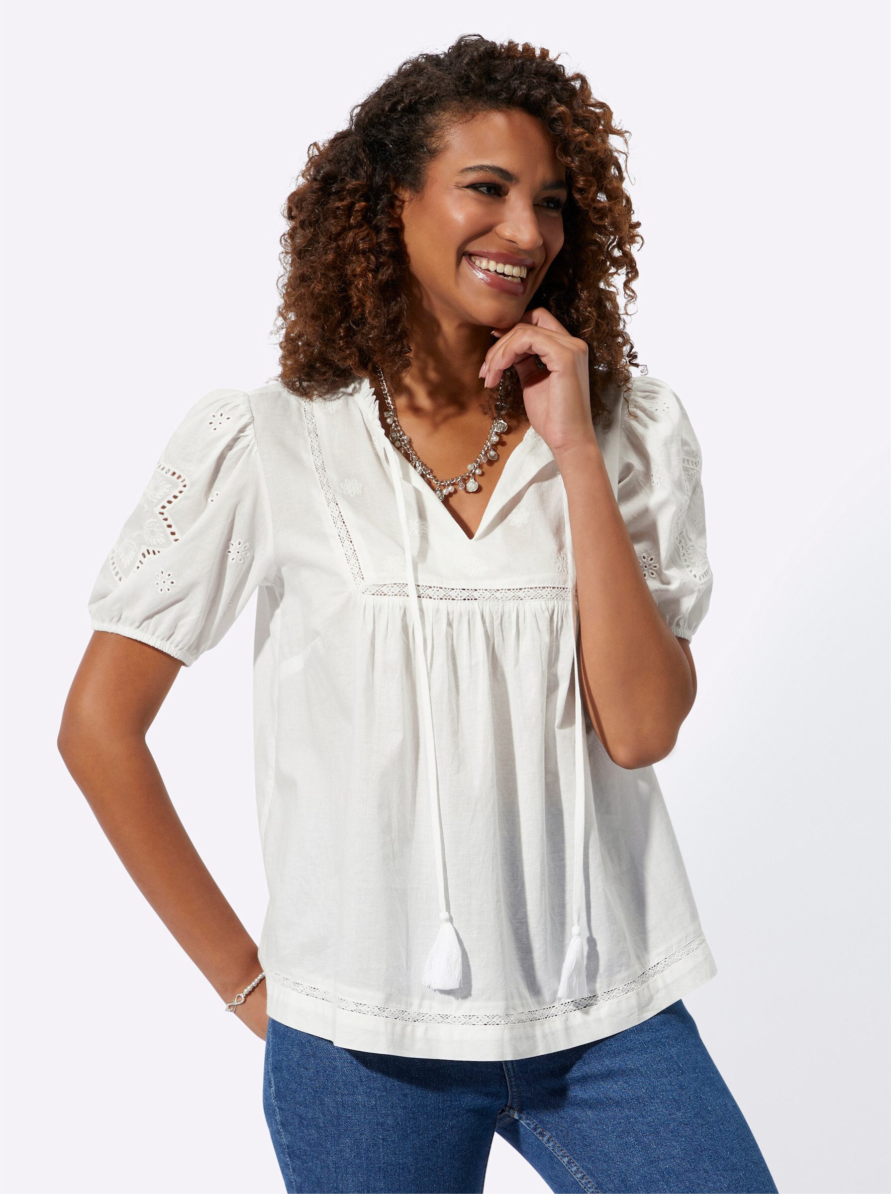 Witt Klassische Bluse Baumwollbluse günstig online kaufen