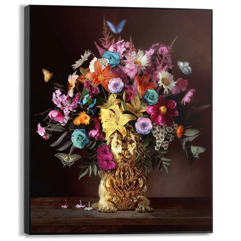 Reinders Wandbild "Blumenlöwe" günstig online kaufen