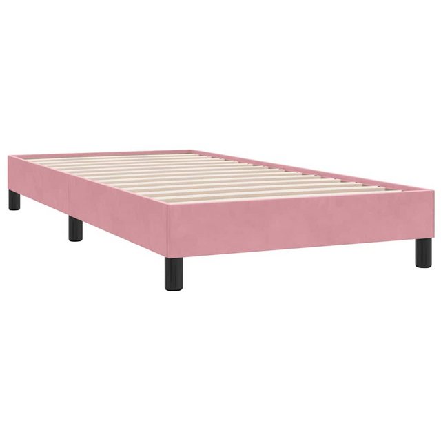 vidaXL Boxspringbett, Boxspringbett ohne Matratze Rosa 80x210 cm Samt günstig online kaufen