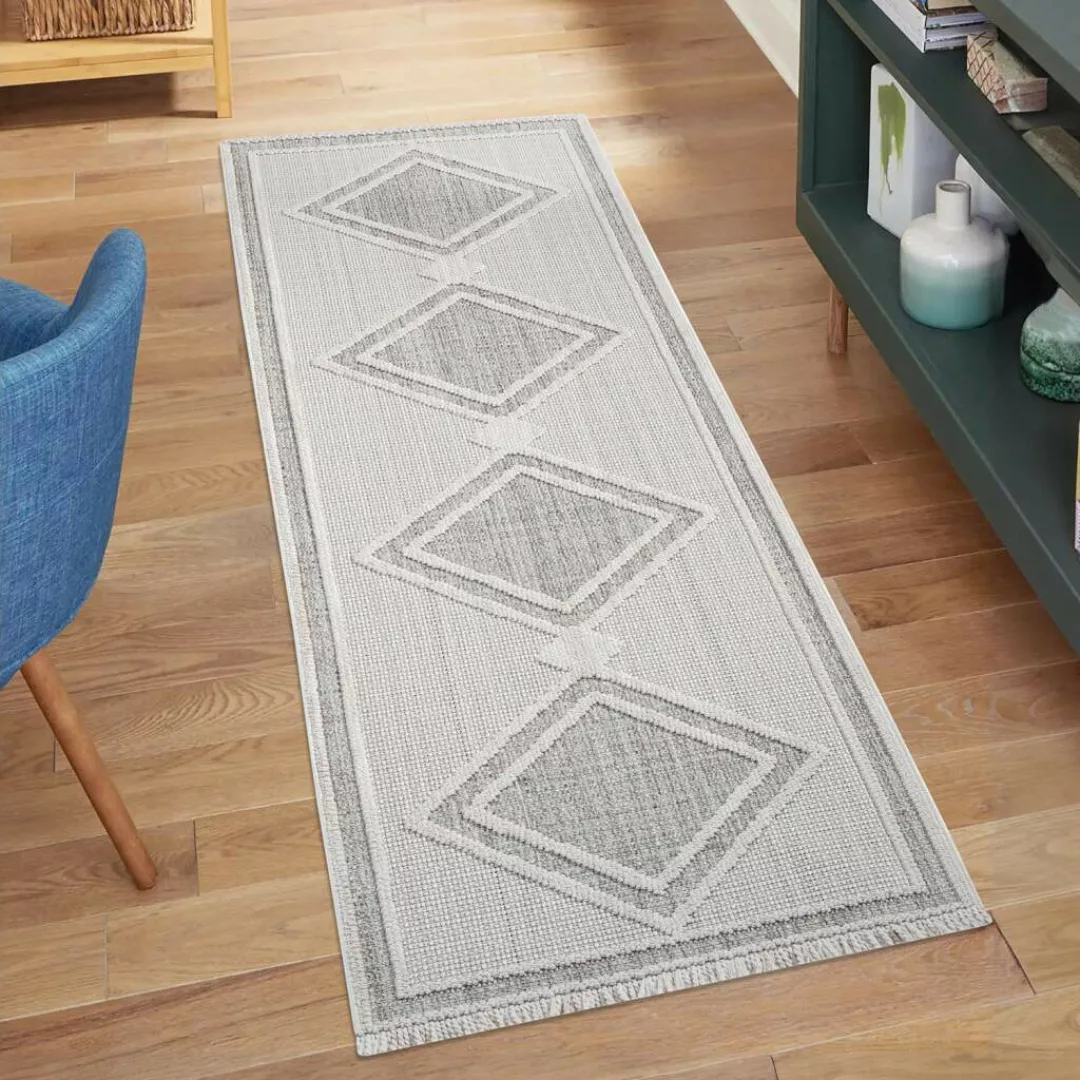 Carpet City Teppich »LINDO 8853«, rechteckig, 11 mm Höhe, Kurzflor, Hochtie günstig online kaufen