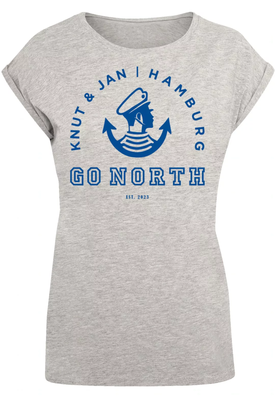 F4NT4STIC T-Shirt "Go North Knut Jan Hamburg Knut Jan Hamburg", Print günstig online kaufen