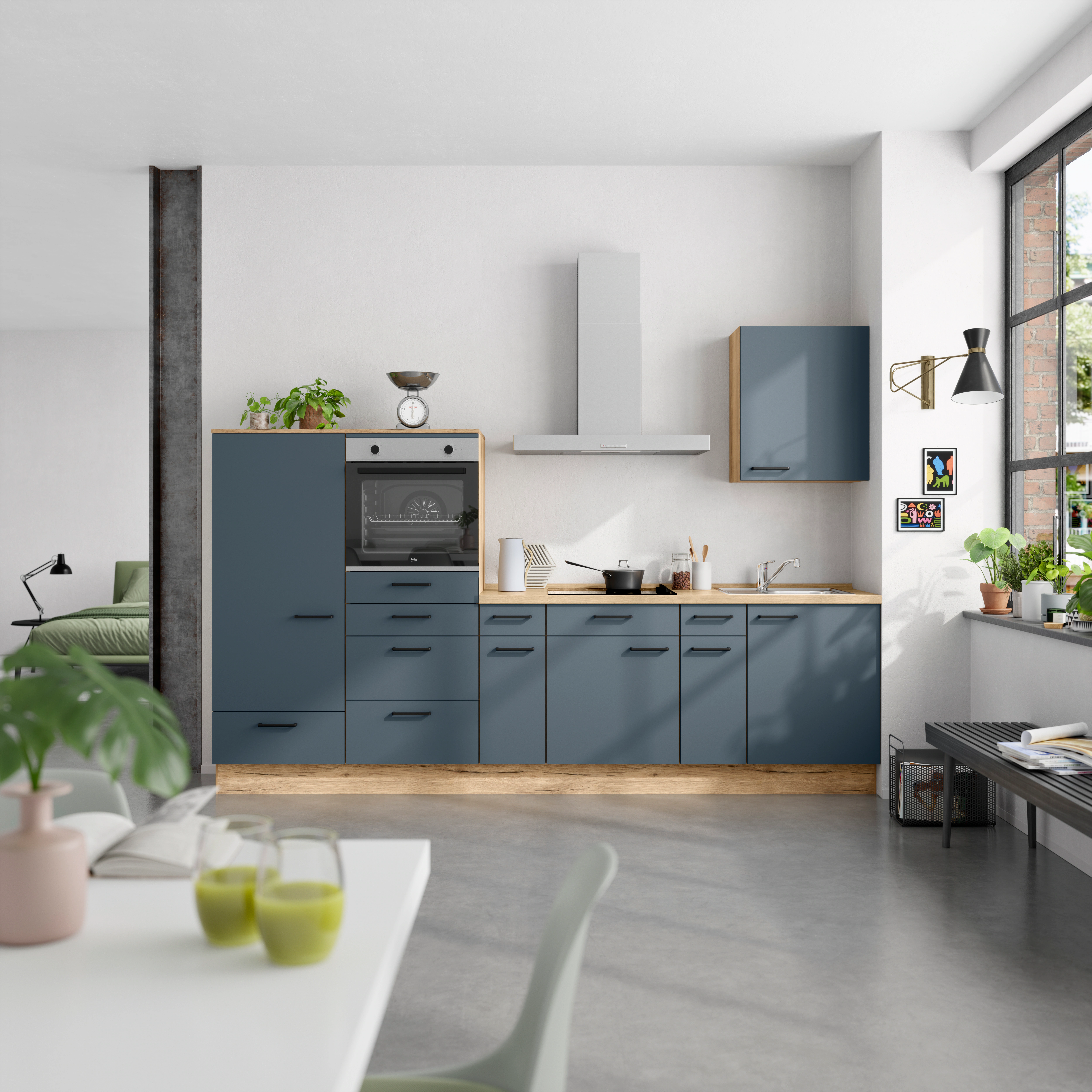 nobilia® Küchenzeile »"Easytouch I"«, vormontiert, Ausrichtung wählbar, Bre günstig online kaufen