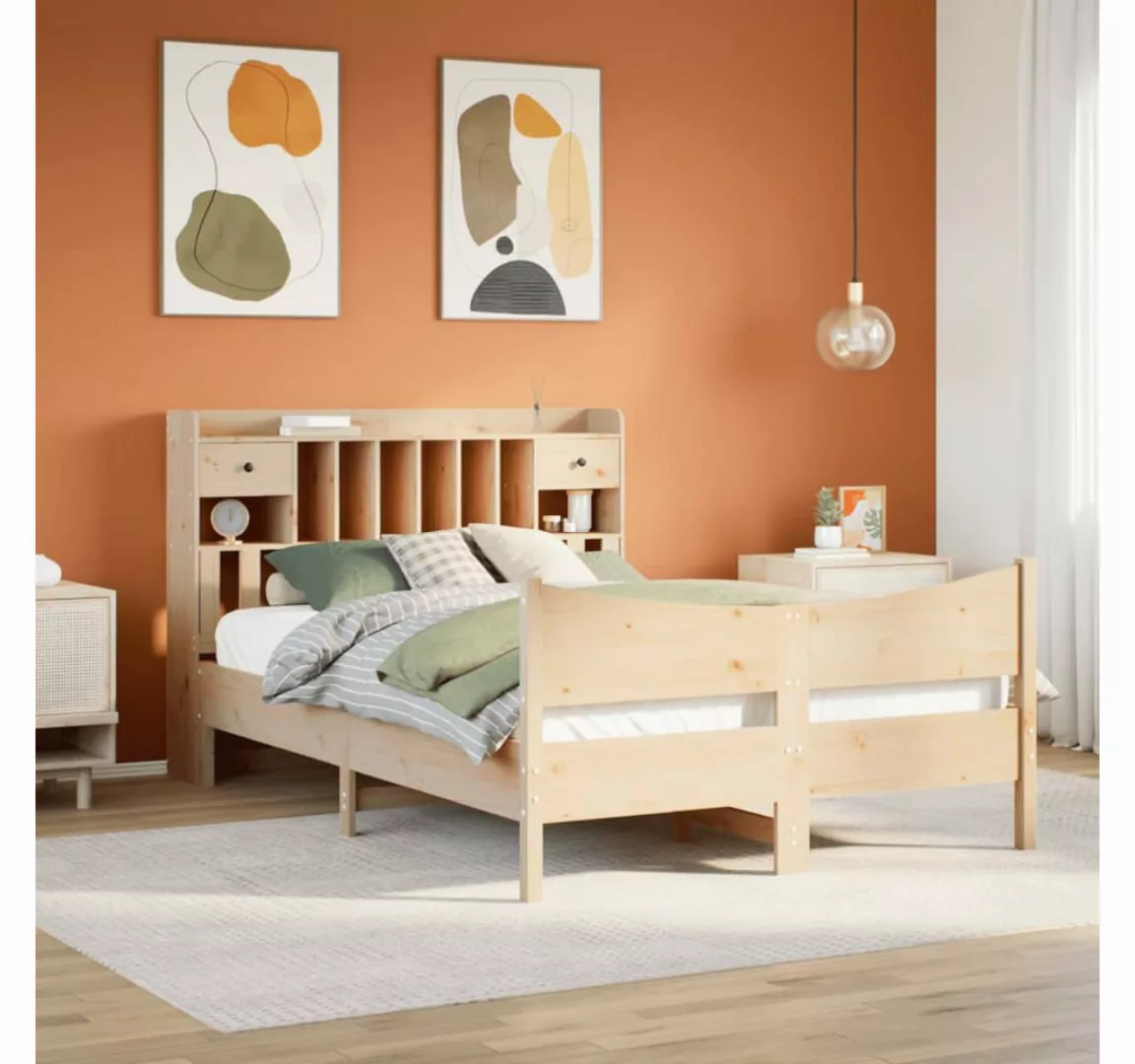 vidaXL Bett, Massivholzbett ohne Matratze 160x200 cm Kiefernholz günstig online kaufen