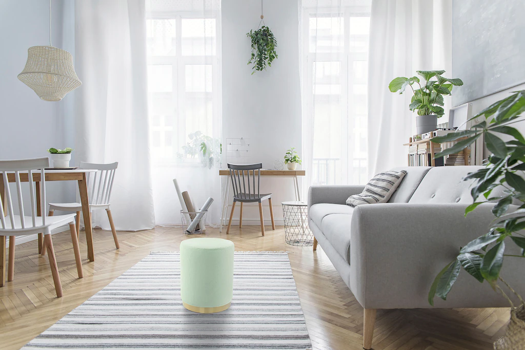 Kayoom Polsterhocker "Hocker Nona 125, Polster- und Sitzhocker, stillvoll u günstig online kaufen