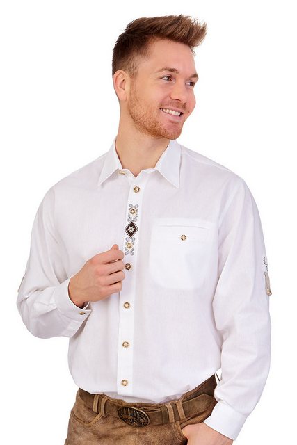 orbis Trachtenhemd Trachtenhemd - OKTAVIAN - weiß günstig online kaufen