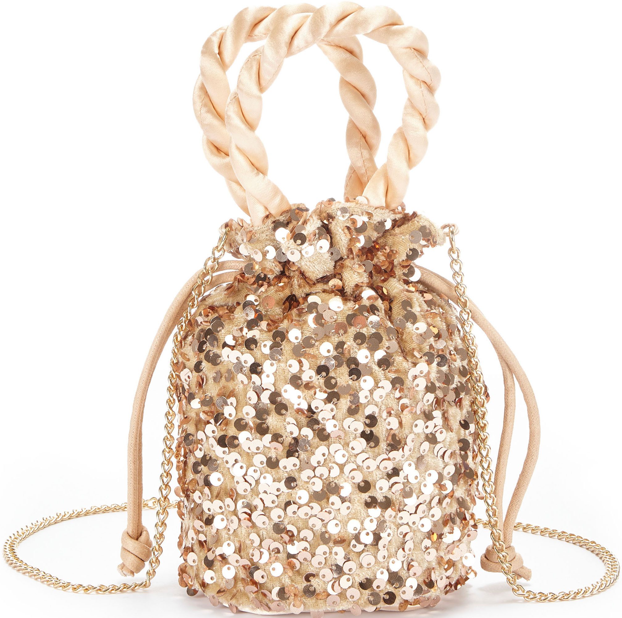 Vivance Umhängetasche, Beuteltasche, Partytasche mit Glitzer, günstig online kaufen