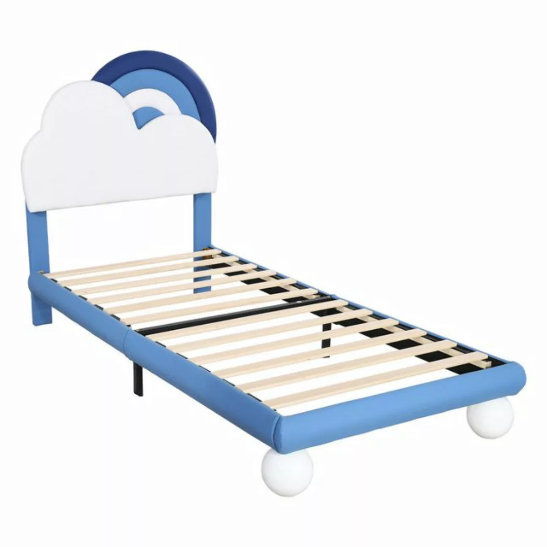 OKWISH Polsterbett mit Lattenrost und Kopfteil (Kinderbett), 90 x 200 cm oh günstig online kaufen