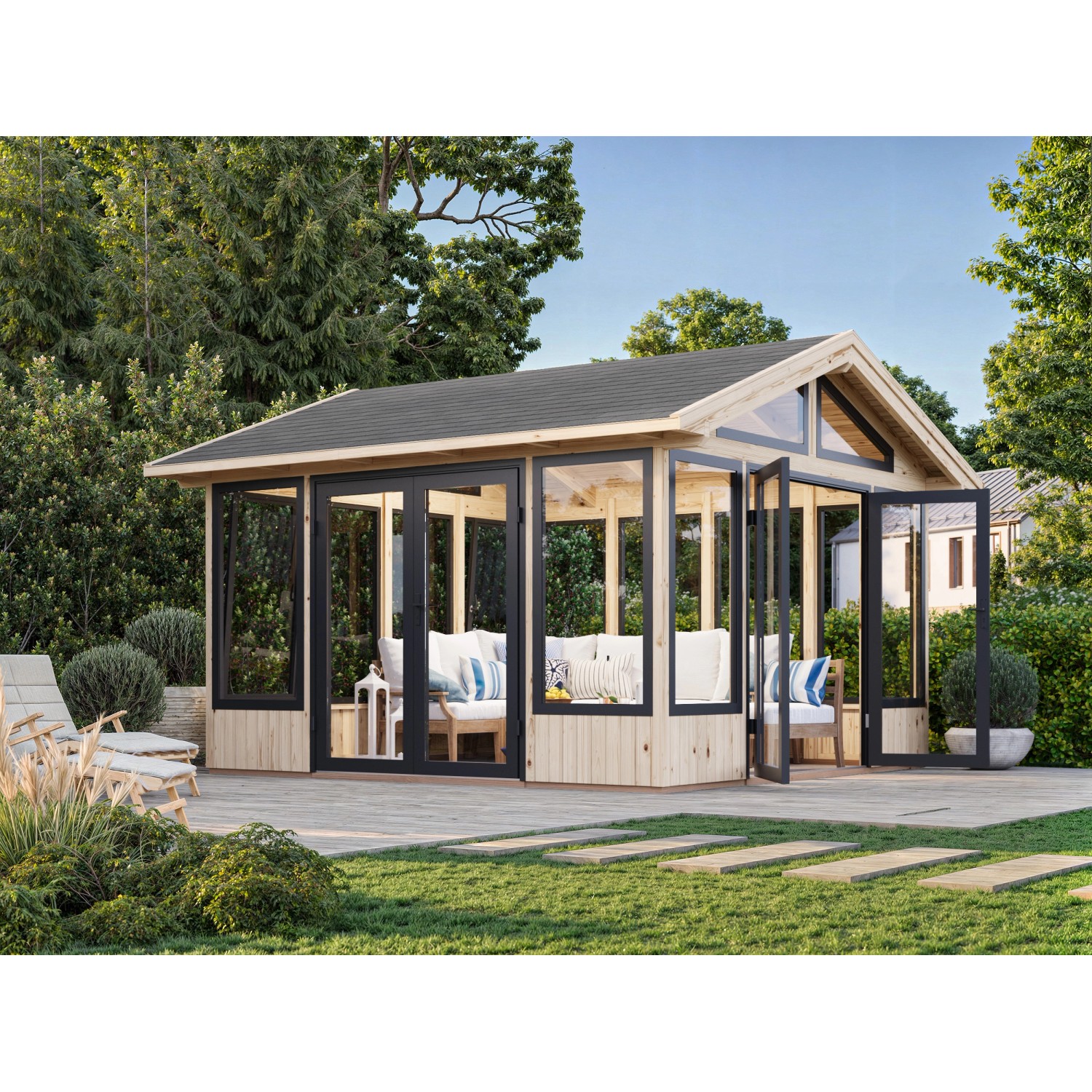 Palmako Pavillon Isabella 401 x 401 cm Naturbelassen FSC® günstig online kaufen