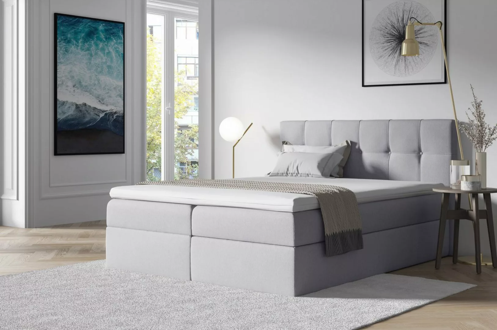 Beautysofa Boxspringbett Empori Die Lieferung beinhaltet die Lieferung in d günstig online kaufen