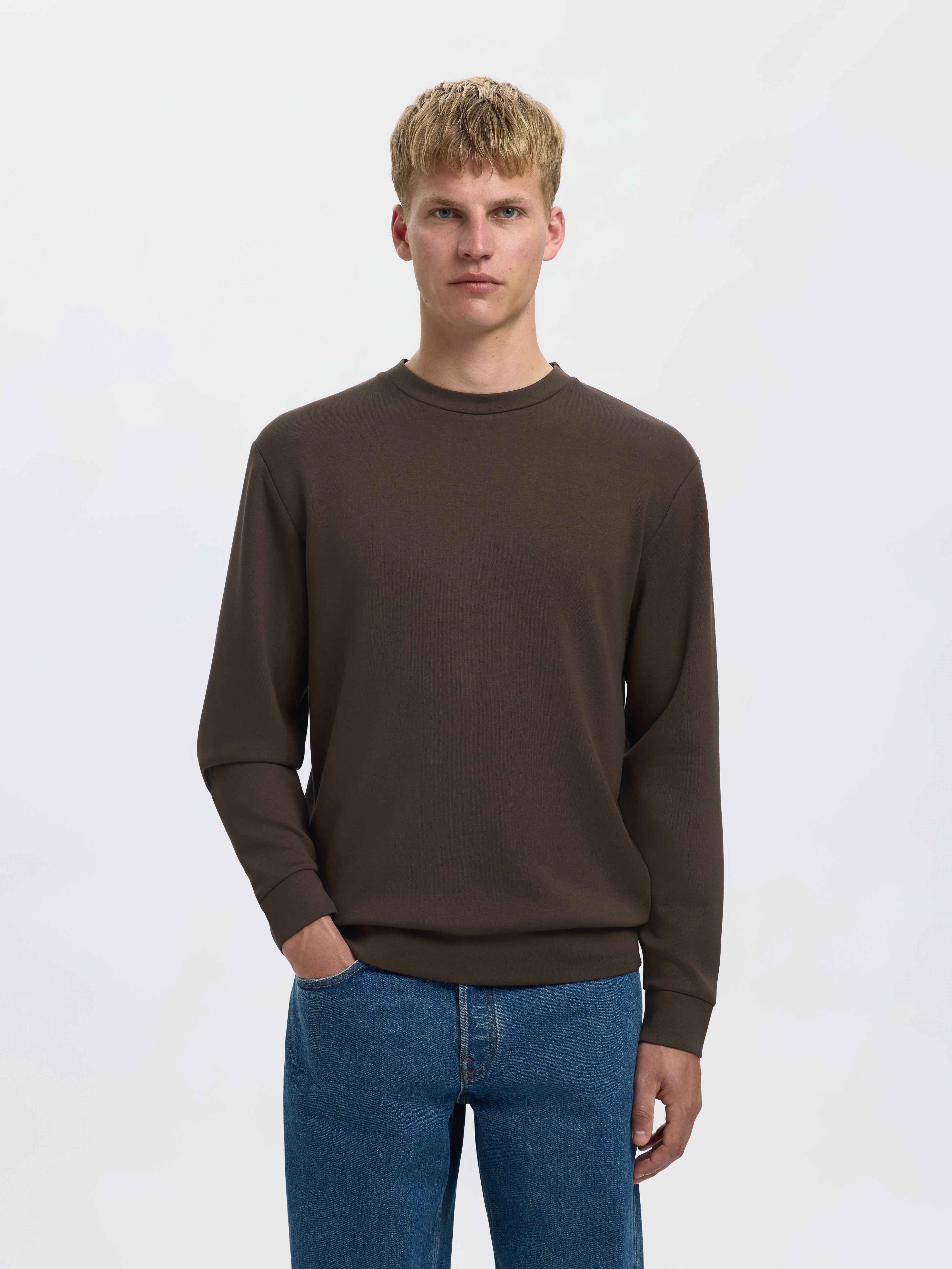 SELECTED HOMME Sweatshirt "SLHEMANUEL SOFT CREW NECK SWEAT NOOS" günstig online kaufen