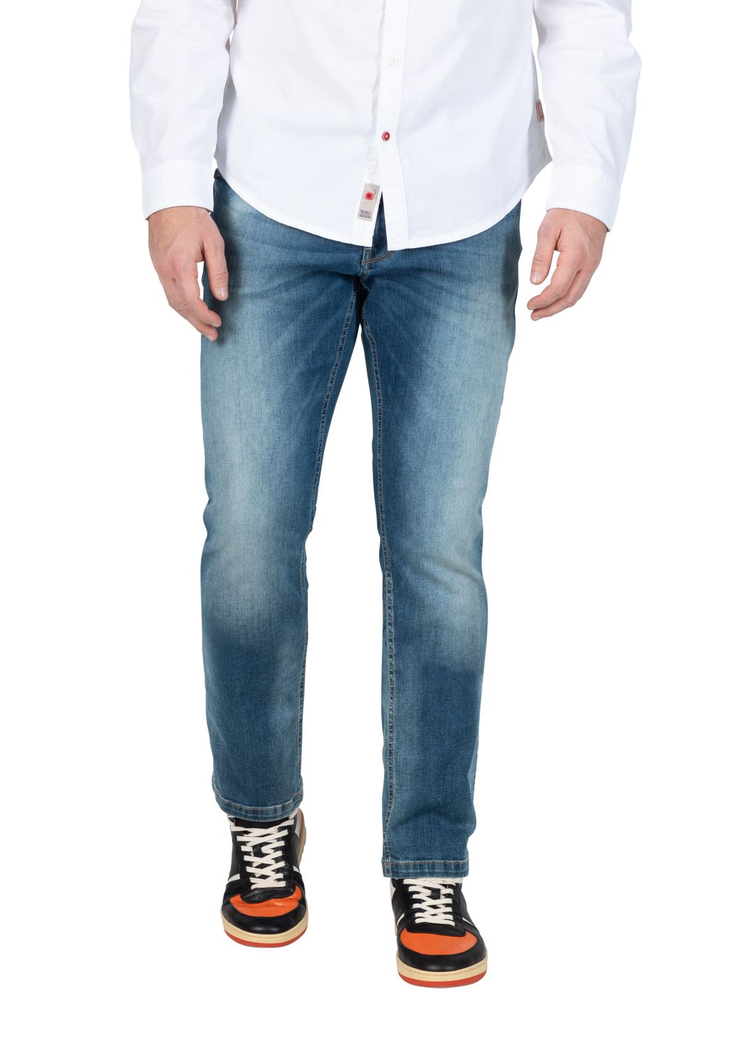 TIMEZONE Herren Jeans SLIM EDUARDOTZ Mid Waist - Slim Fit - Blau Grau günstig online kaufen