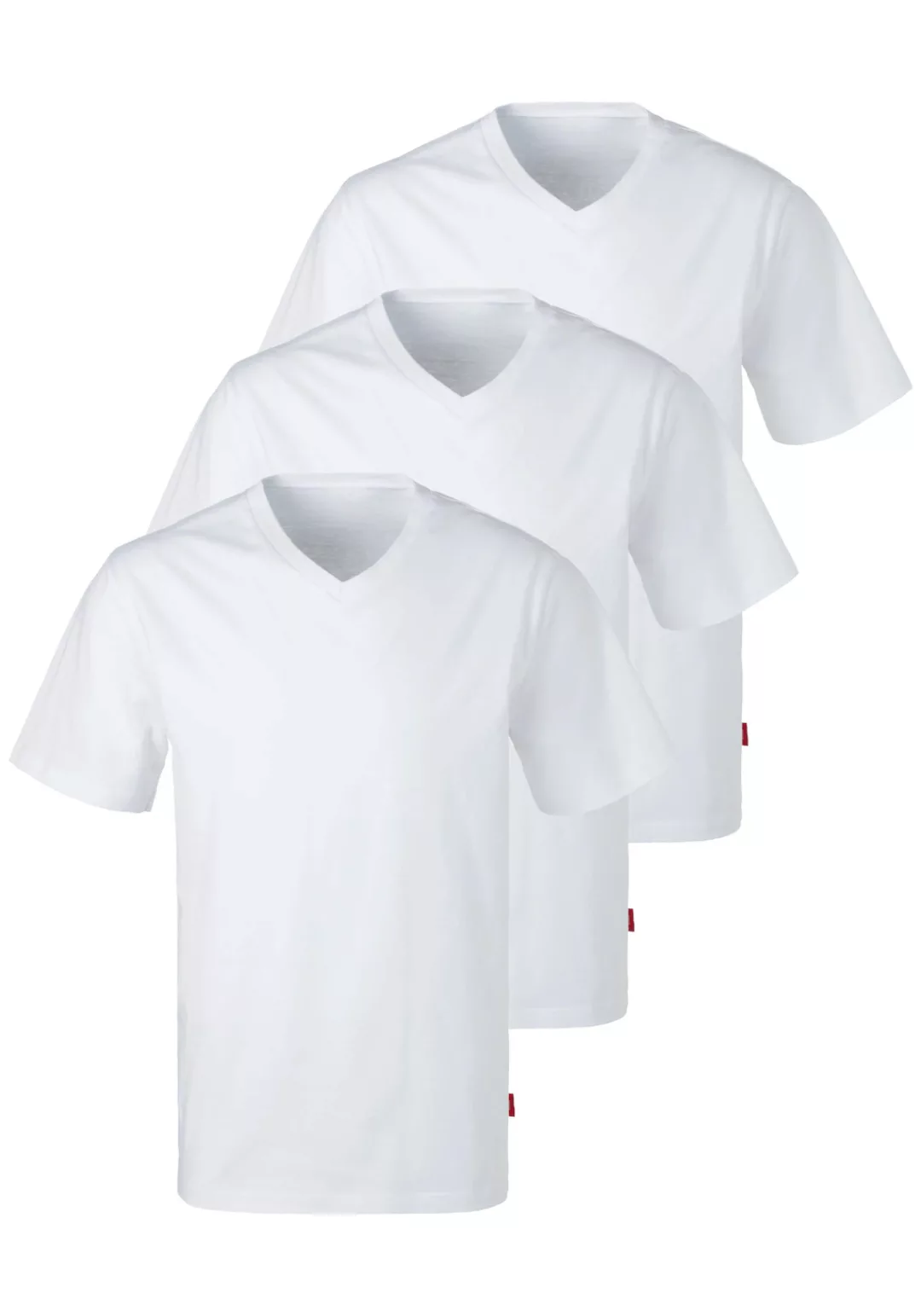 s.Oliver V-Shirt (3er-Pack) in uni günstig online kaufen